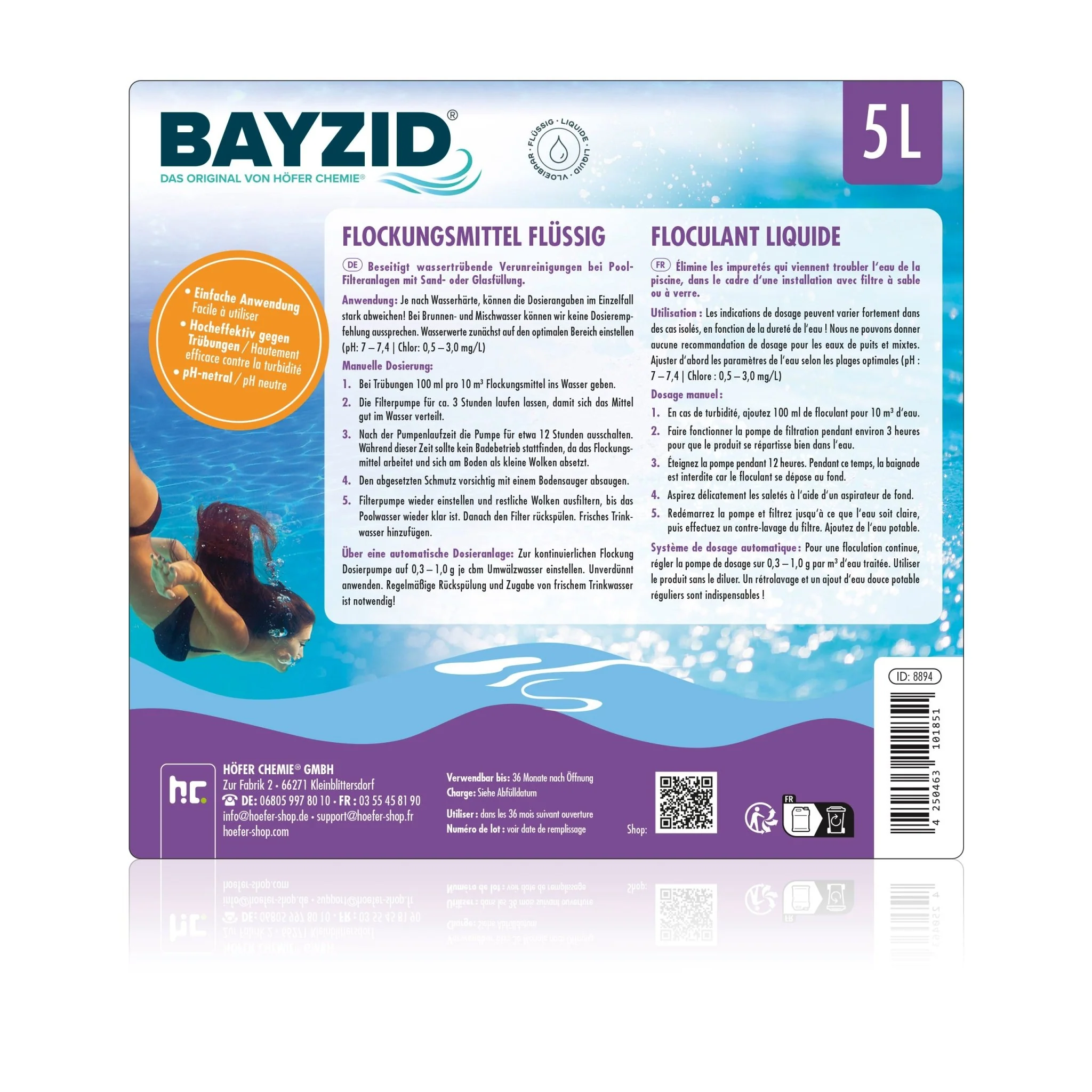 5 L BAYZID® Flockungsmittel flüssig für Pools im Kanister - Image 10