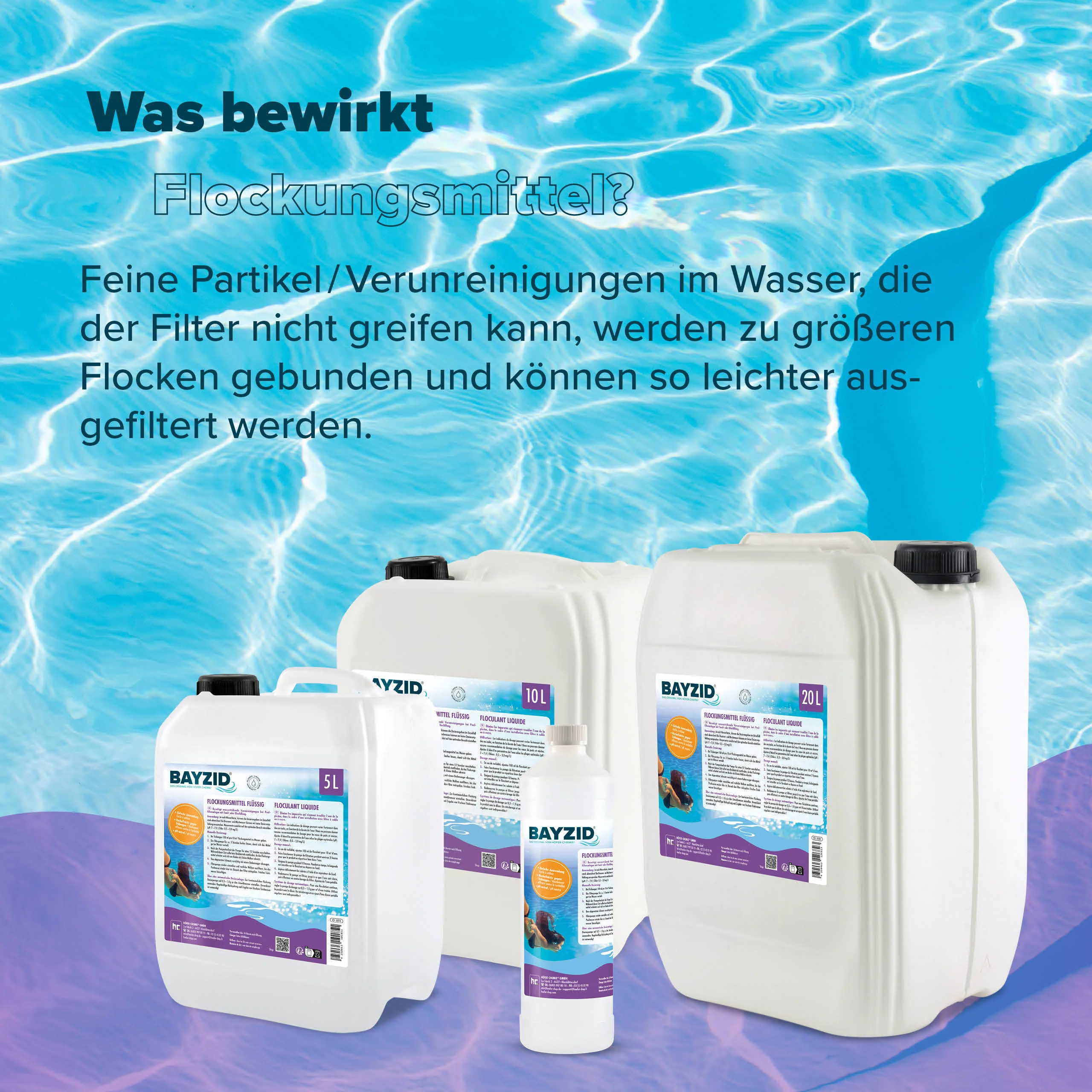 5 L BAYZID® Flockungsmittel flüssig für Pools im Kanister - Image 3