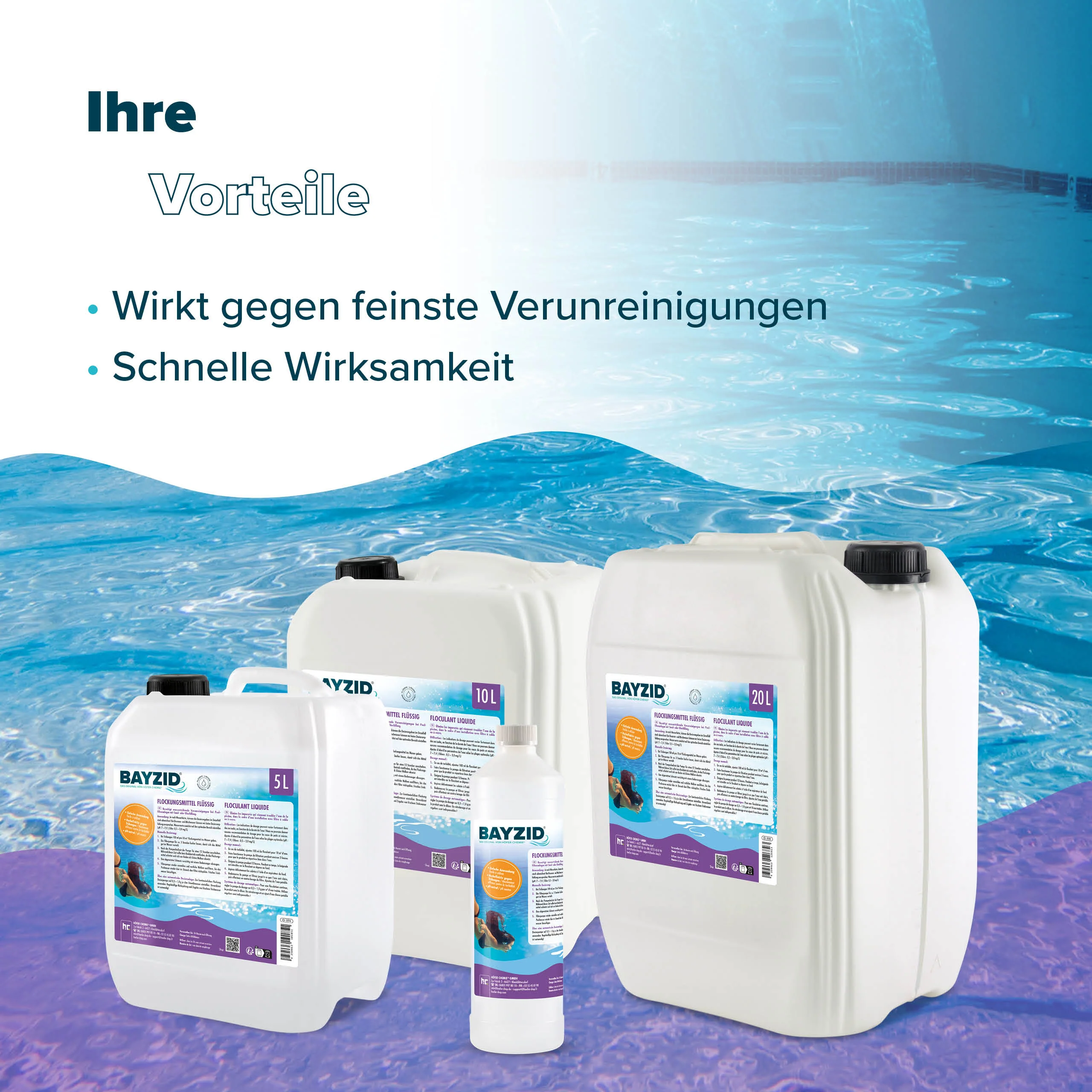 5 L BAYZID® Flockungsmittel flüssig für Pools im Kanister - Image 4