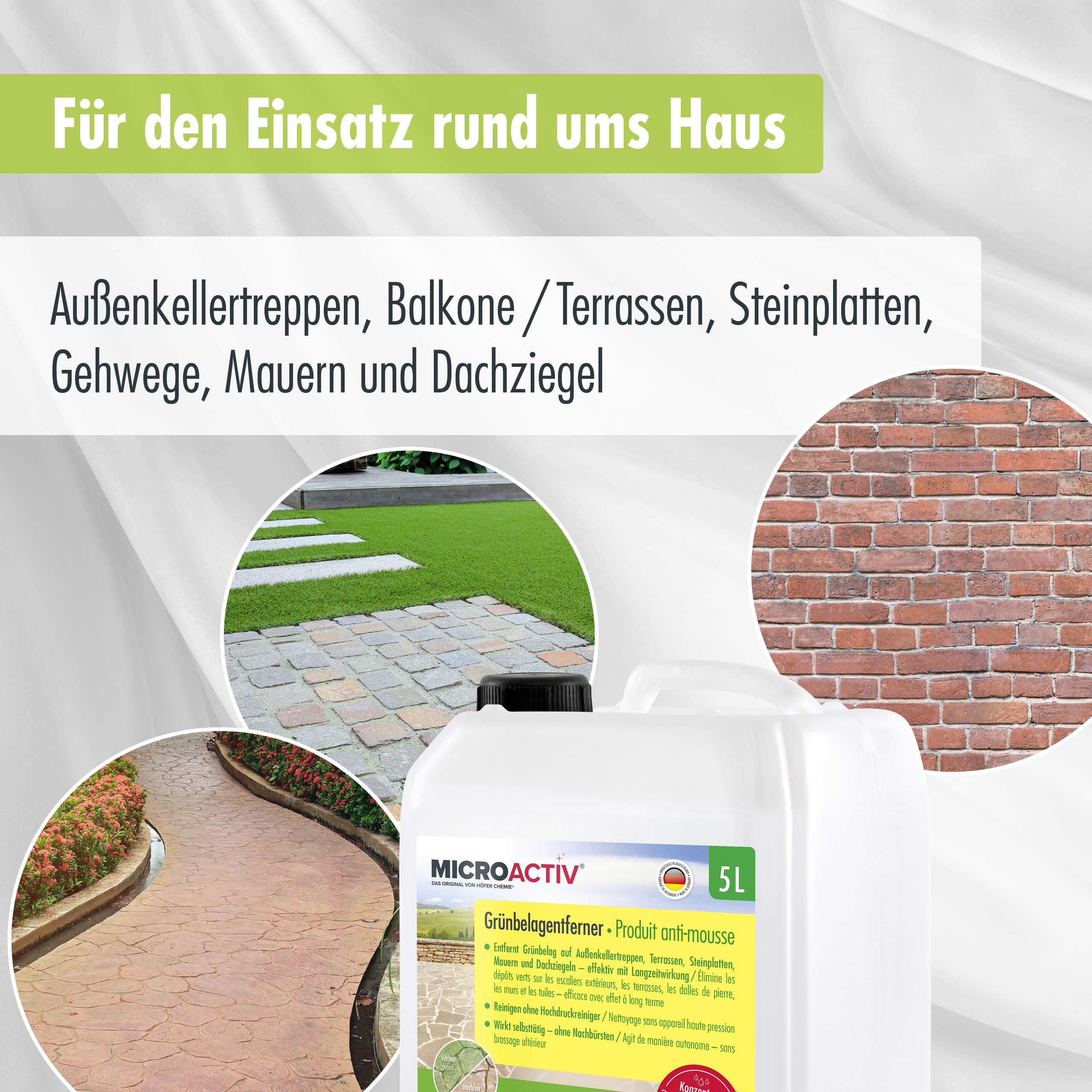 5 L MICROACTIV® Steinreiniger / Grünbelag-Entferner - Image 15
