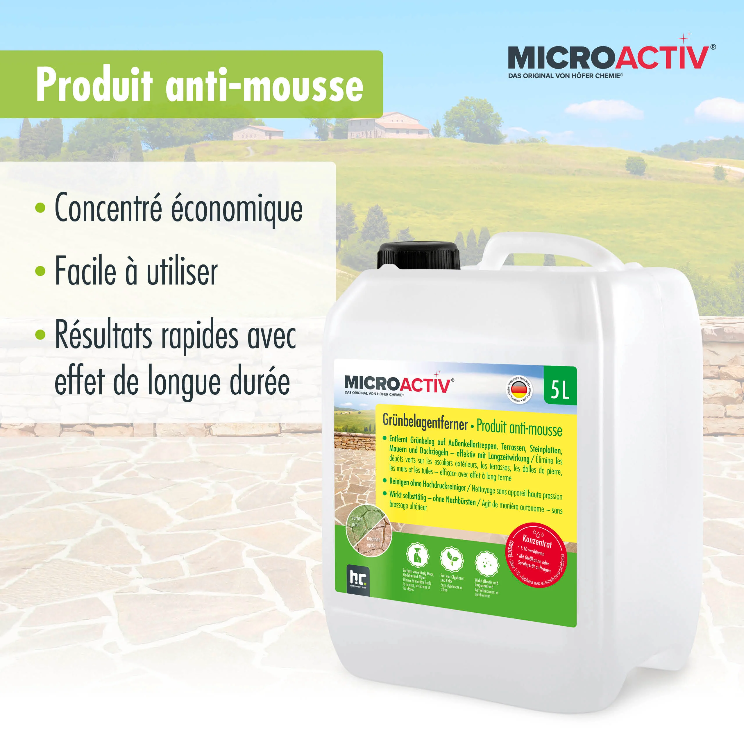 5 L MICROACTIV® Steinreiniger / Grünbelag-Entferner - Image 18