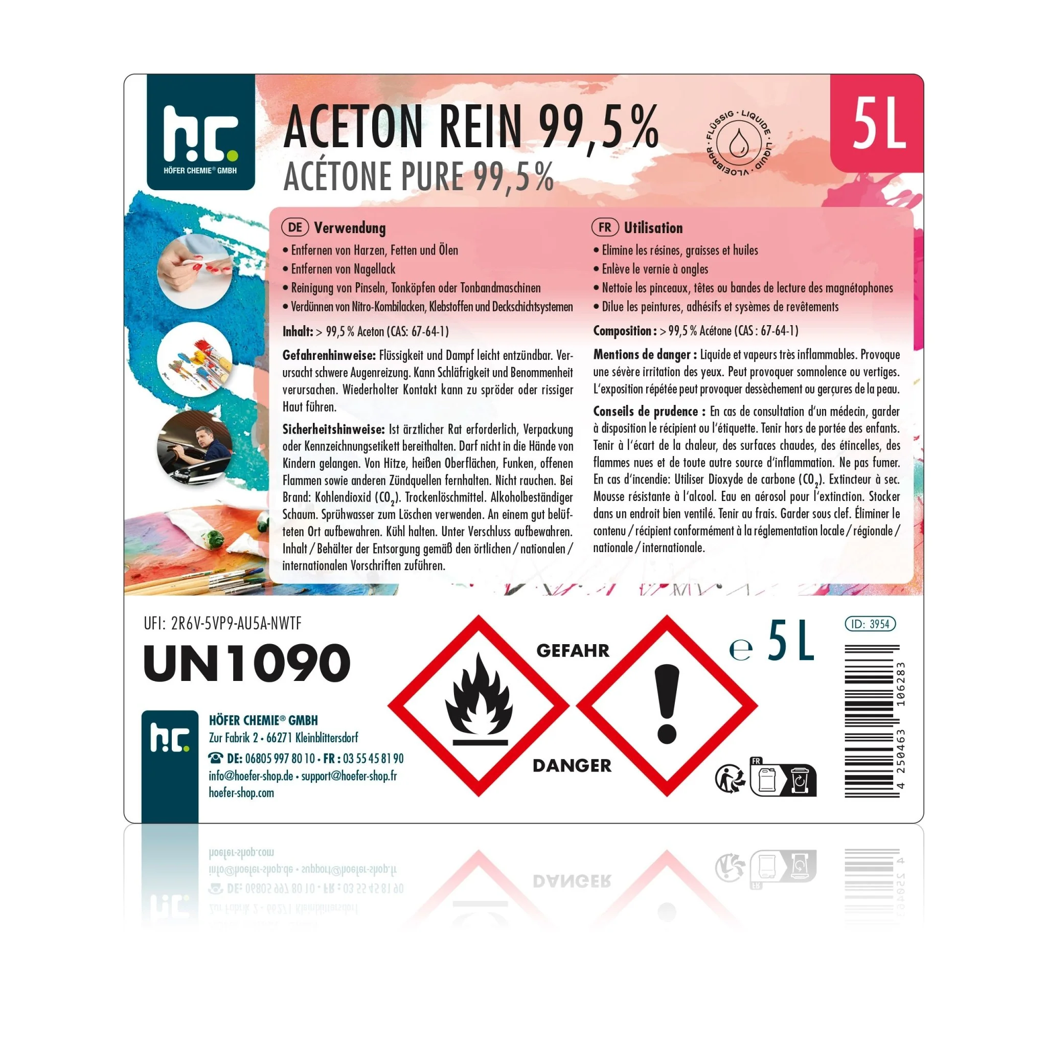 5 L Höfer Chemie® Aceton rein 99,5% in Kanister - Image 11