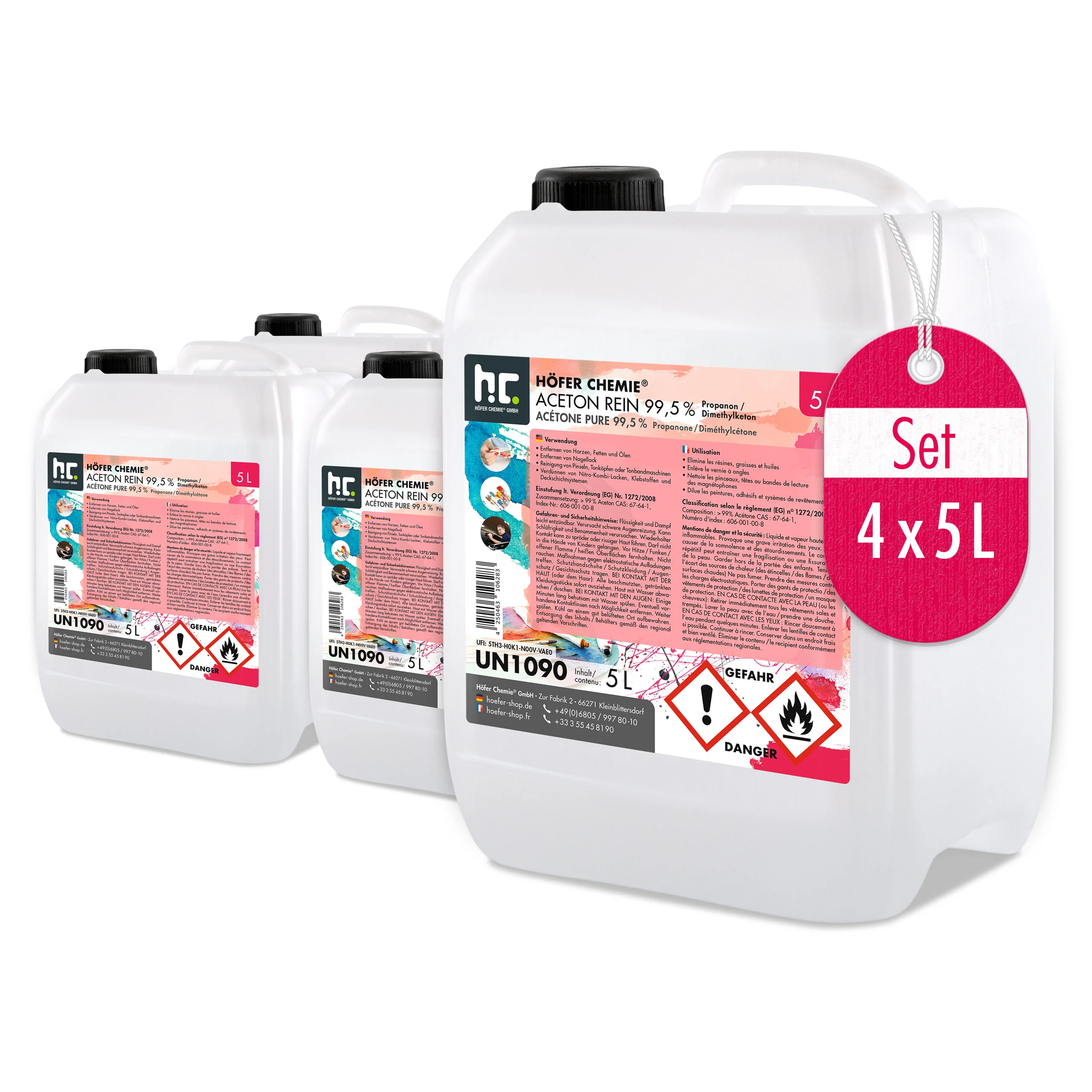 5 L Höfer Chemie® Aceton rein 99,5% in Kanister - Image 14