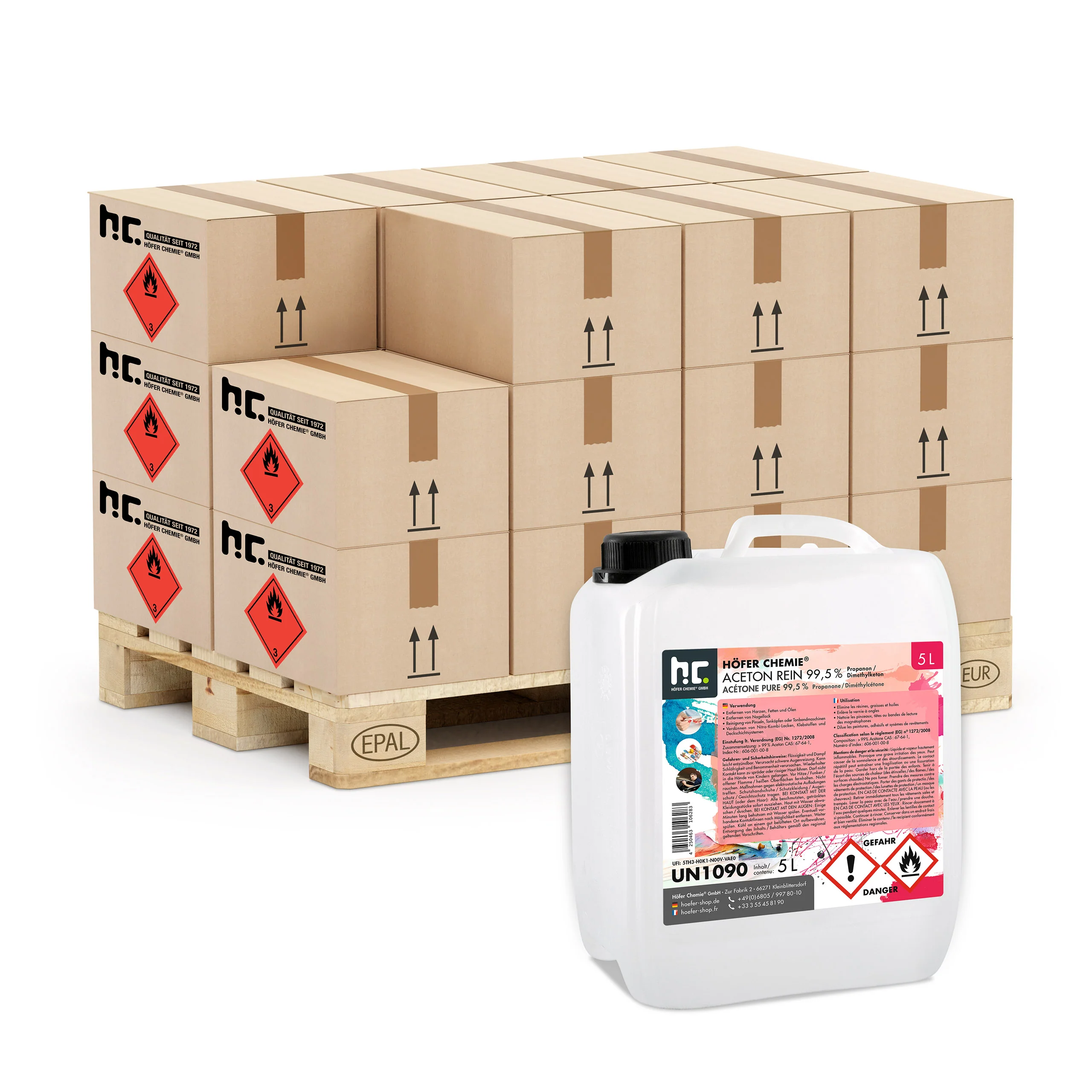5 L Höfer Chemie® Aceton rein 99,5% in Kanister - Image 15
