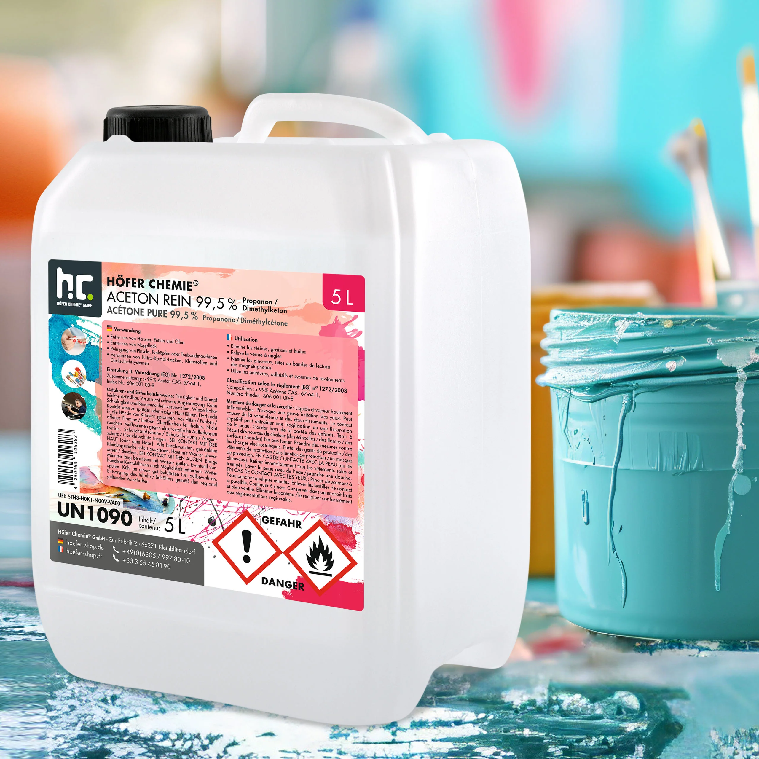 5 L Höfer Chemie® Aceton rein 99,5% in Kanister - Image 18