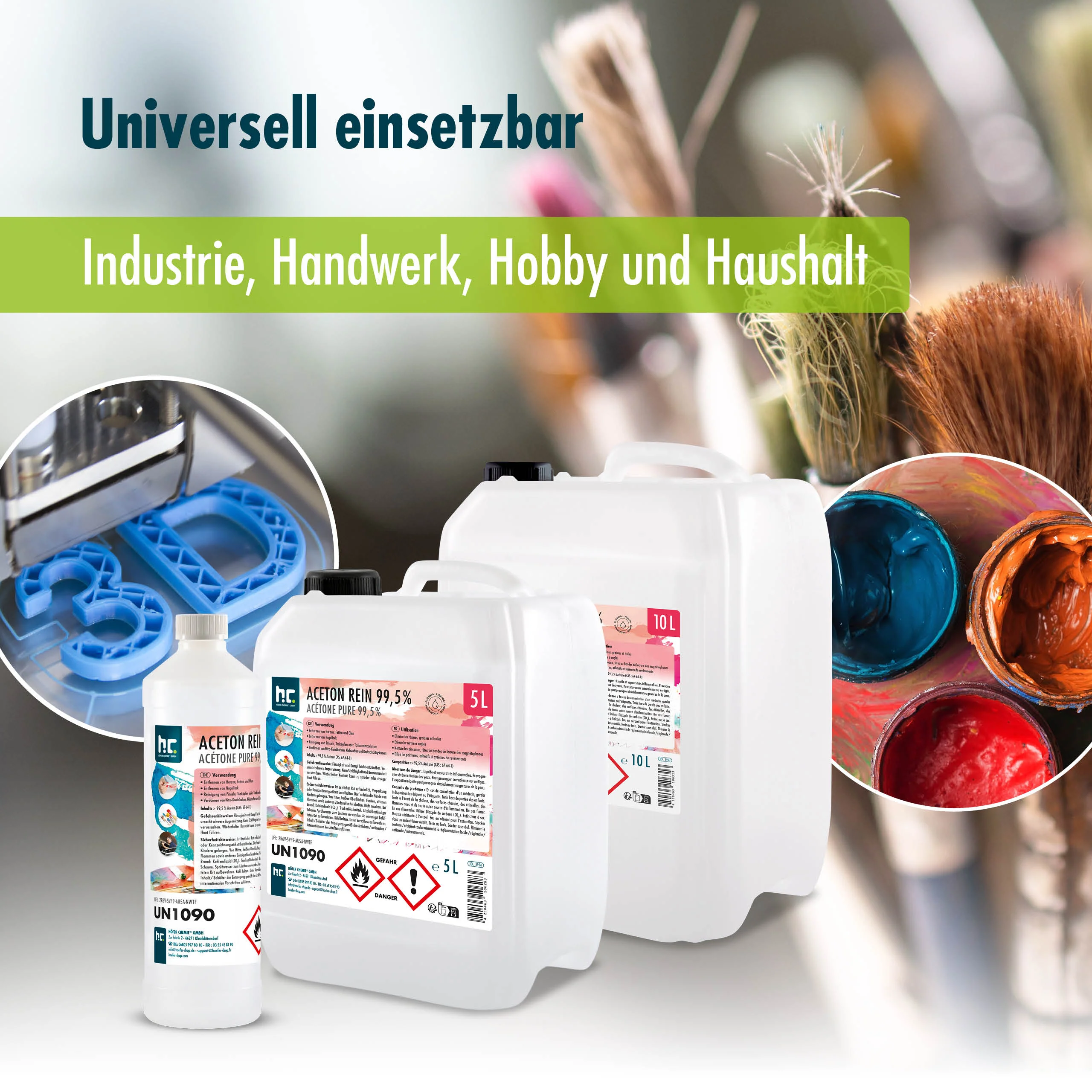 5 L Höfer Chemie® Aceton rein 99,5% in Kanister - Image 4