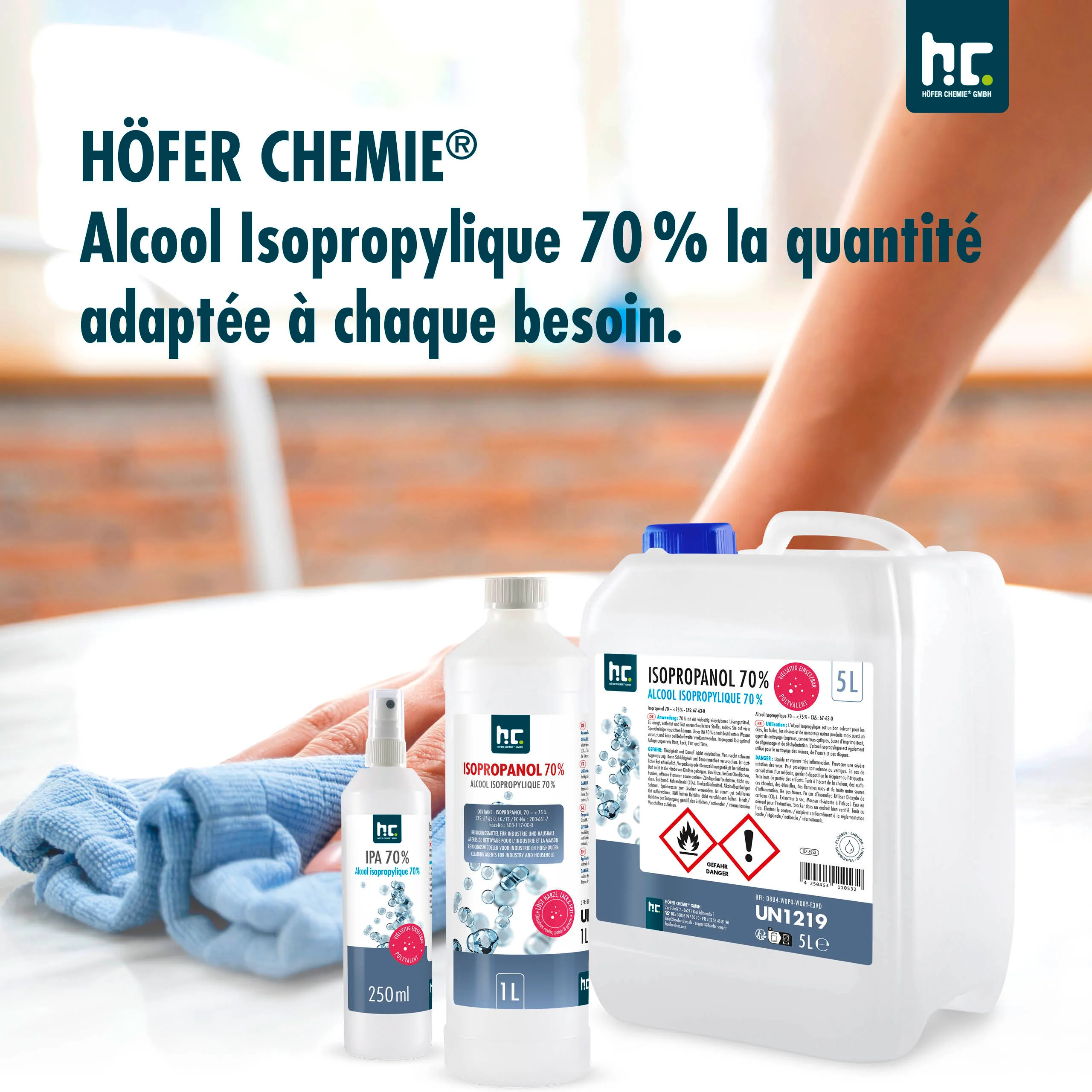 5 L Höfer Chemie® Isopropanol 70% in Kanistern - Image 11