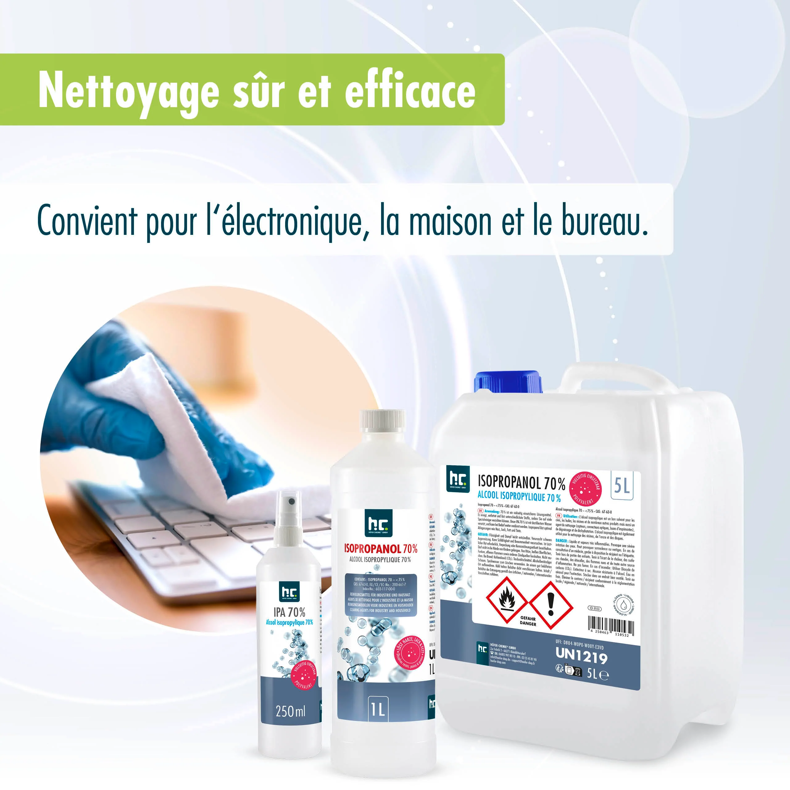 5 L Höfer Chemie® Isopropanol 70% in Kanistern - Image 9