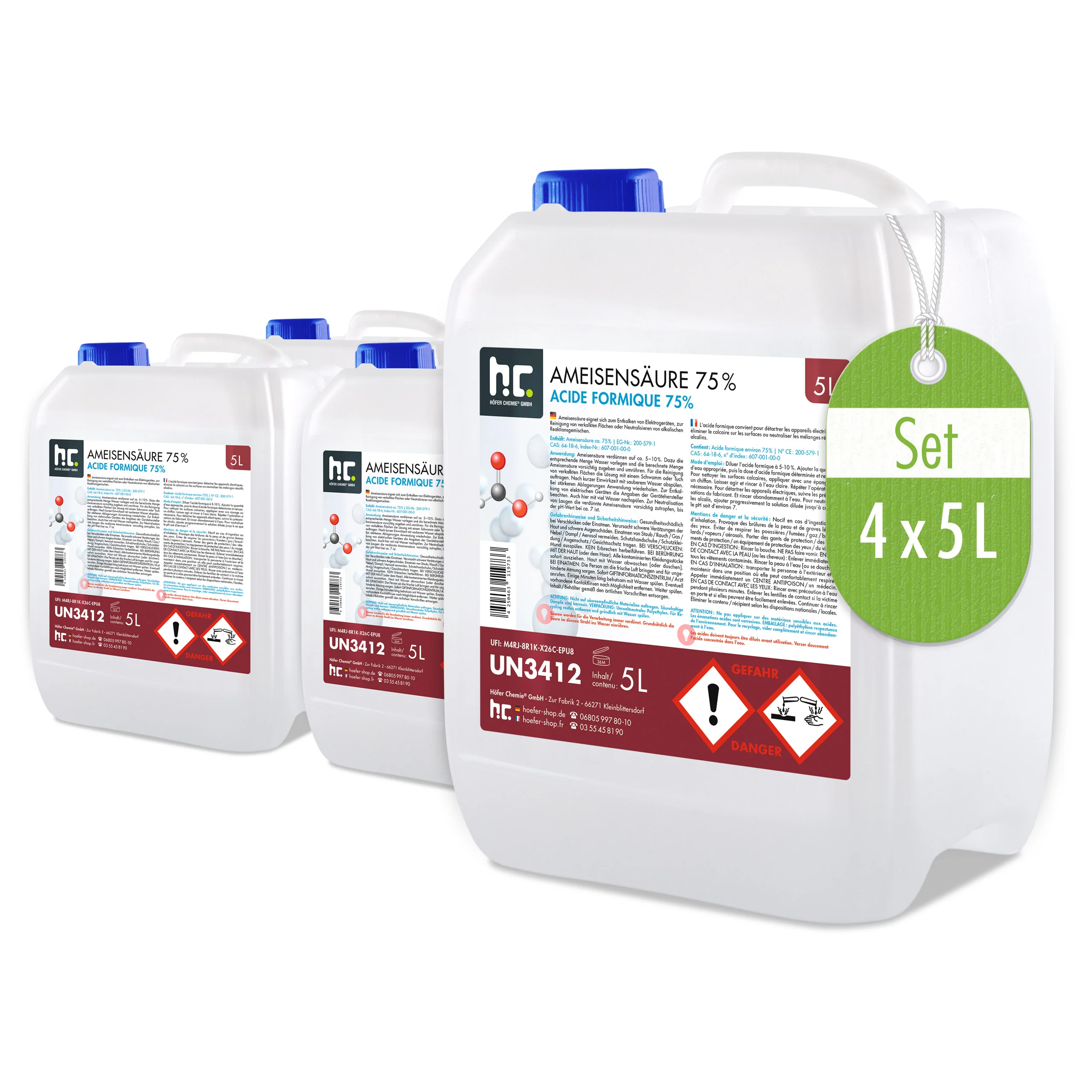5 L Höfer Chemie® Ameisensäure 73% technische Qualität - Image 15