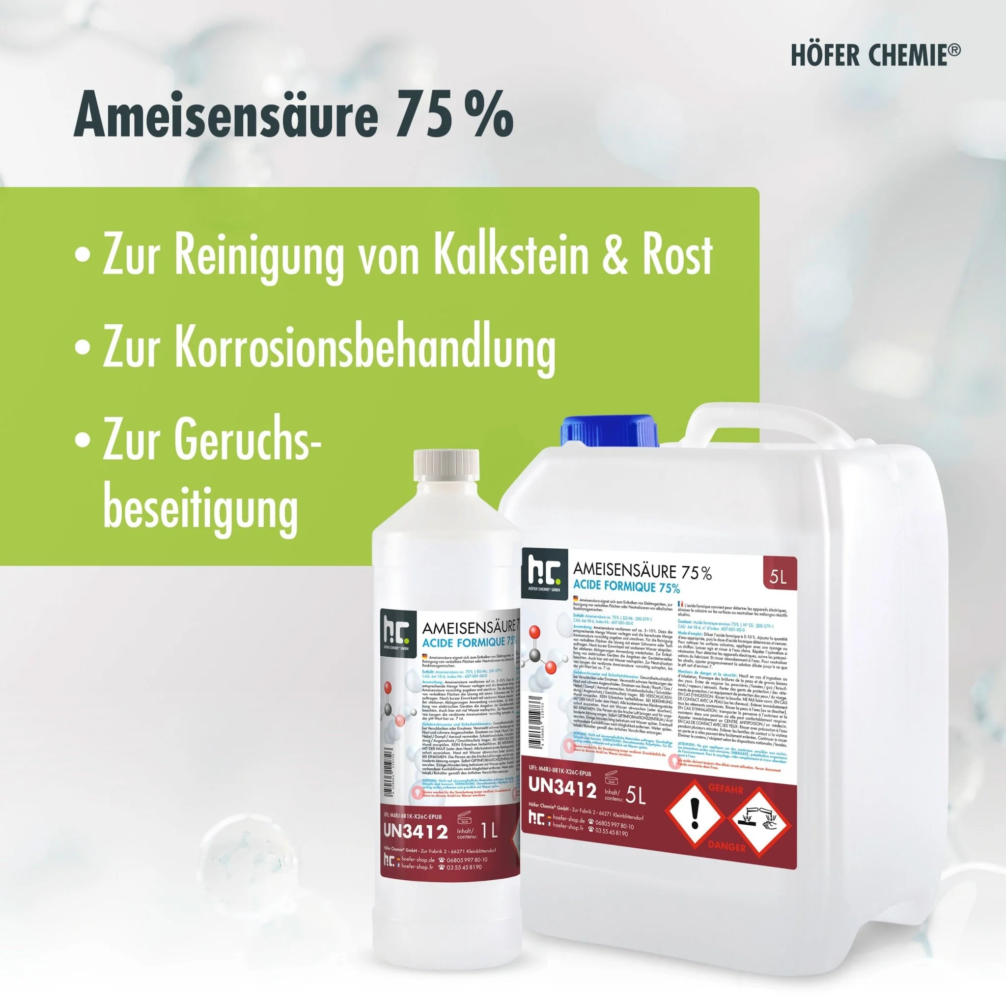 5 L Höfer Chemie® Ameisensäure 73% technische Qualität - Image 17