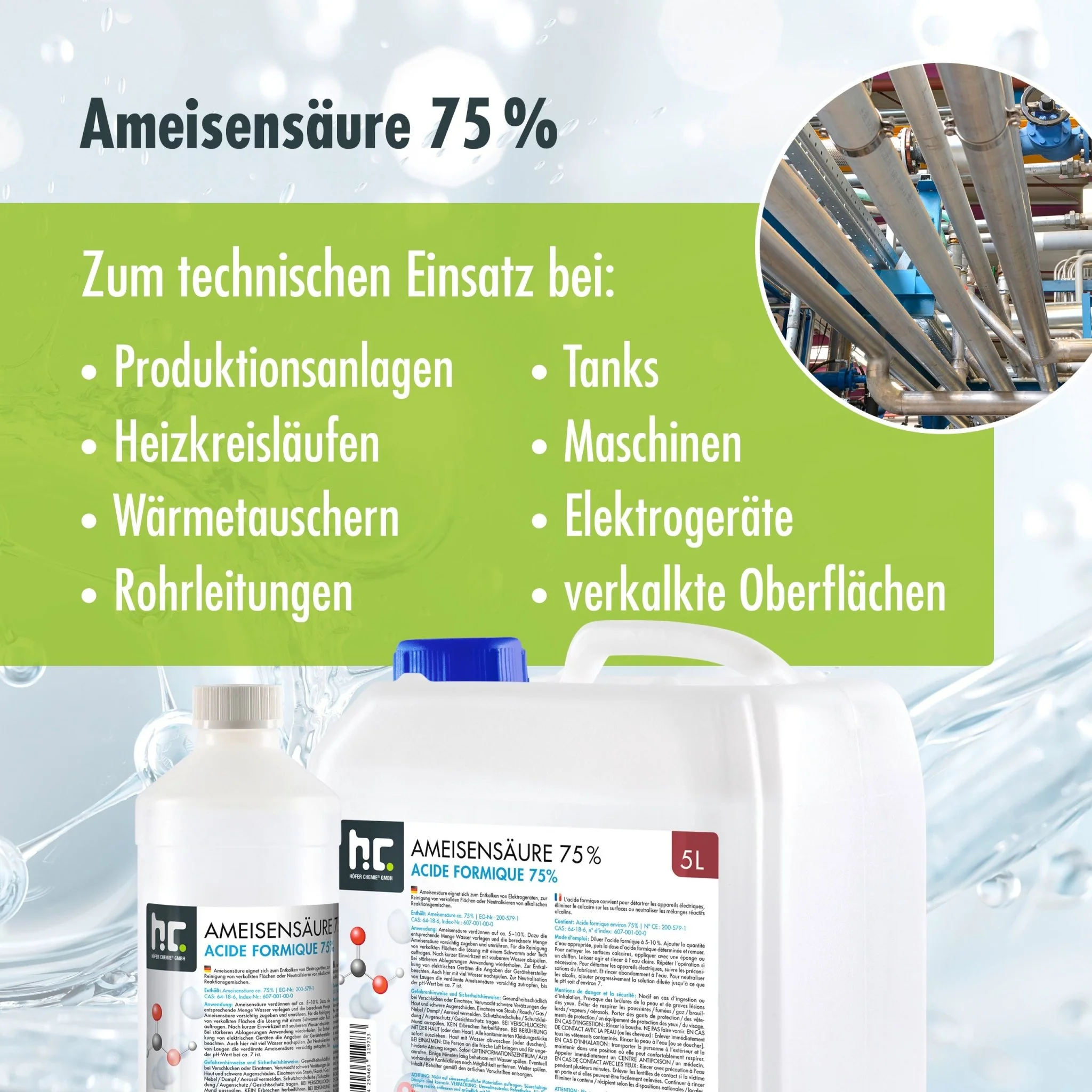 5 L Höfer Chemie® Ameisensäure 73% technische Qualität - Image 19