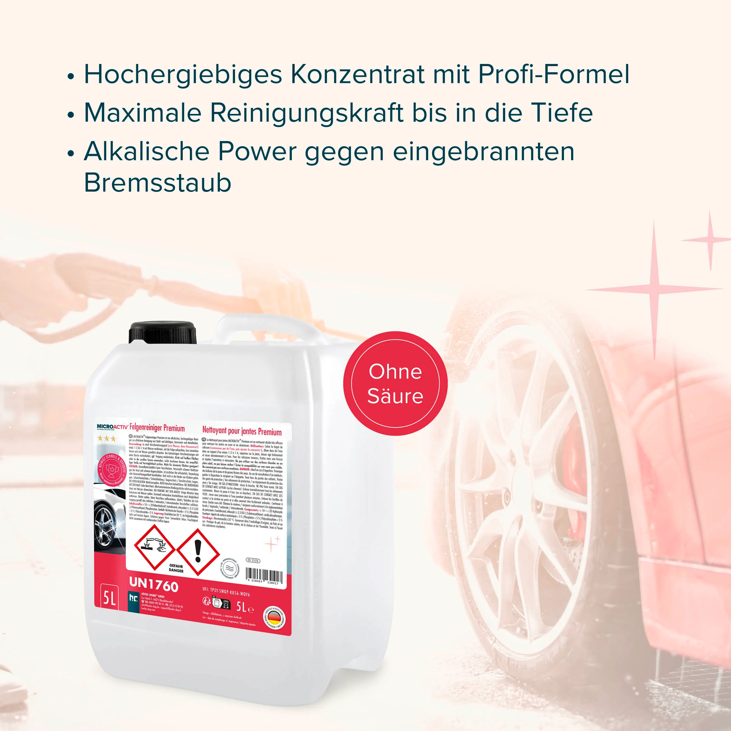5 L MICROACTIV® Felgenreiniger Konzentrat Premium - Image 3