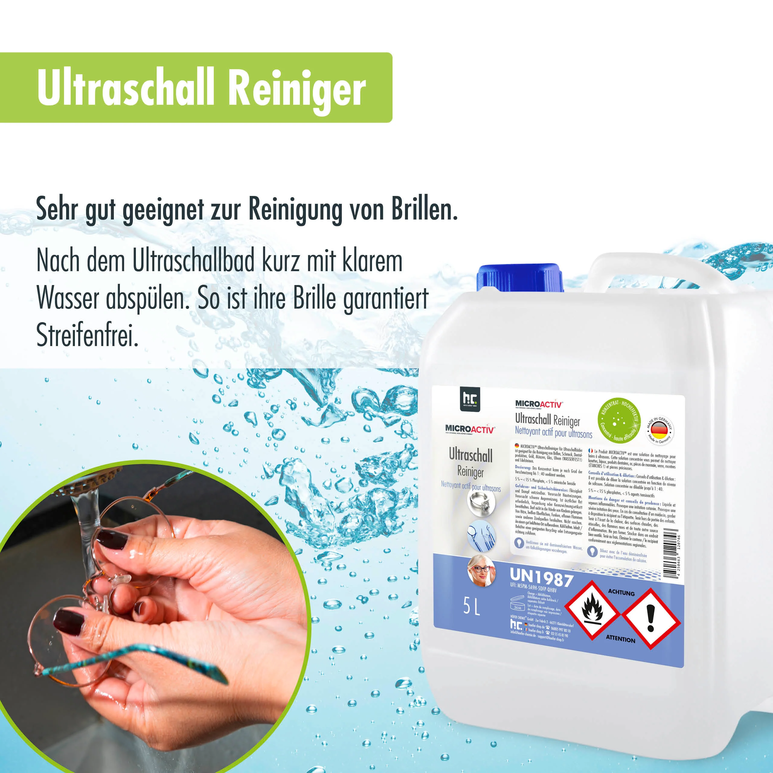 5 L Microactiv® Ultraschallreiniger Flüssig-Konzentrat für Ultraschallbad - Image 10