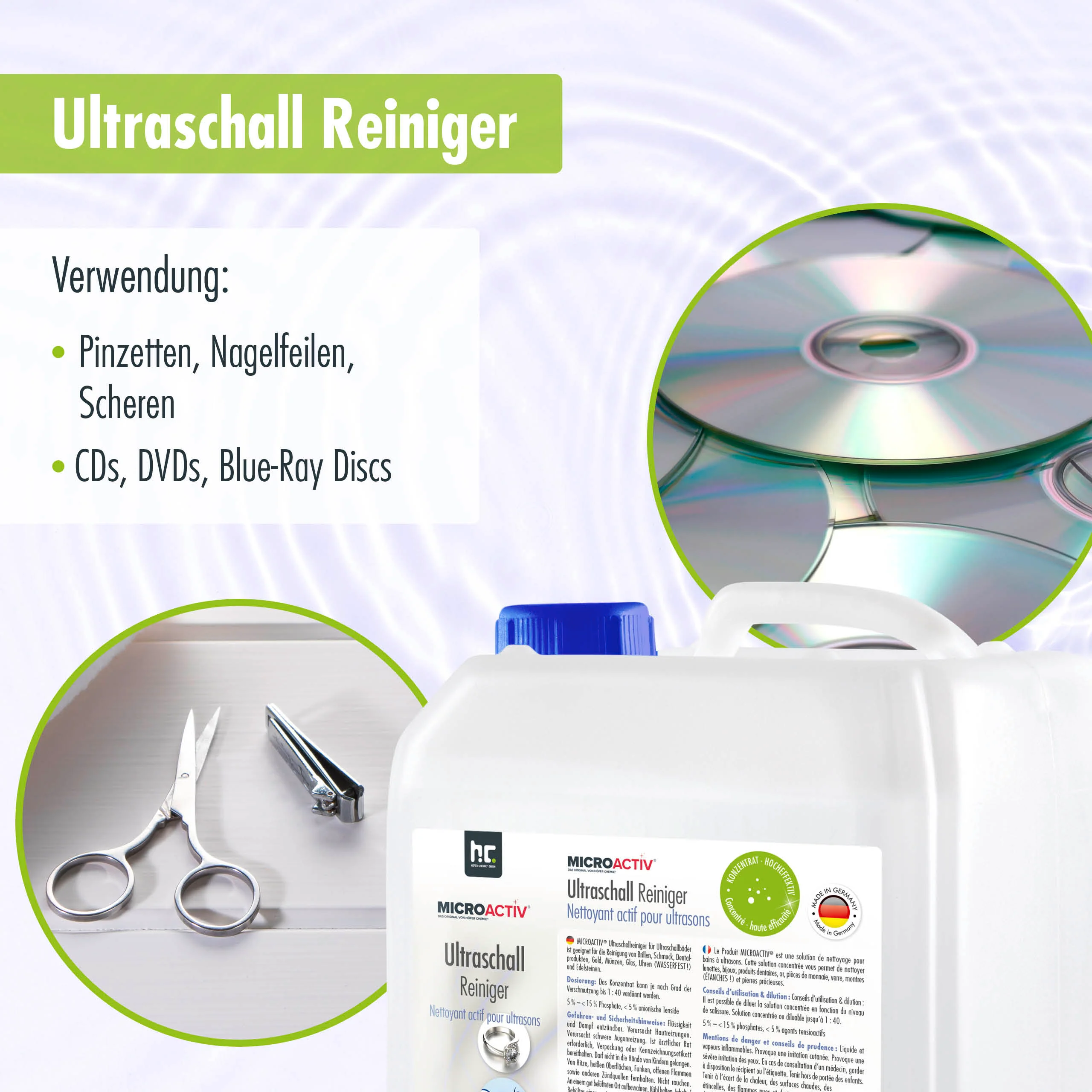 5 L Microactiv® Ultraschallreiniger Flüssig-Konzentrat für Ultraschallbad - Image 6