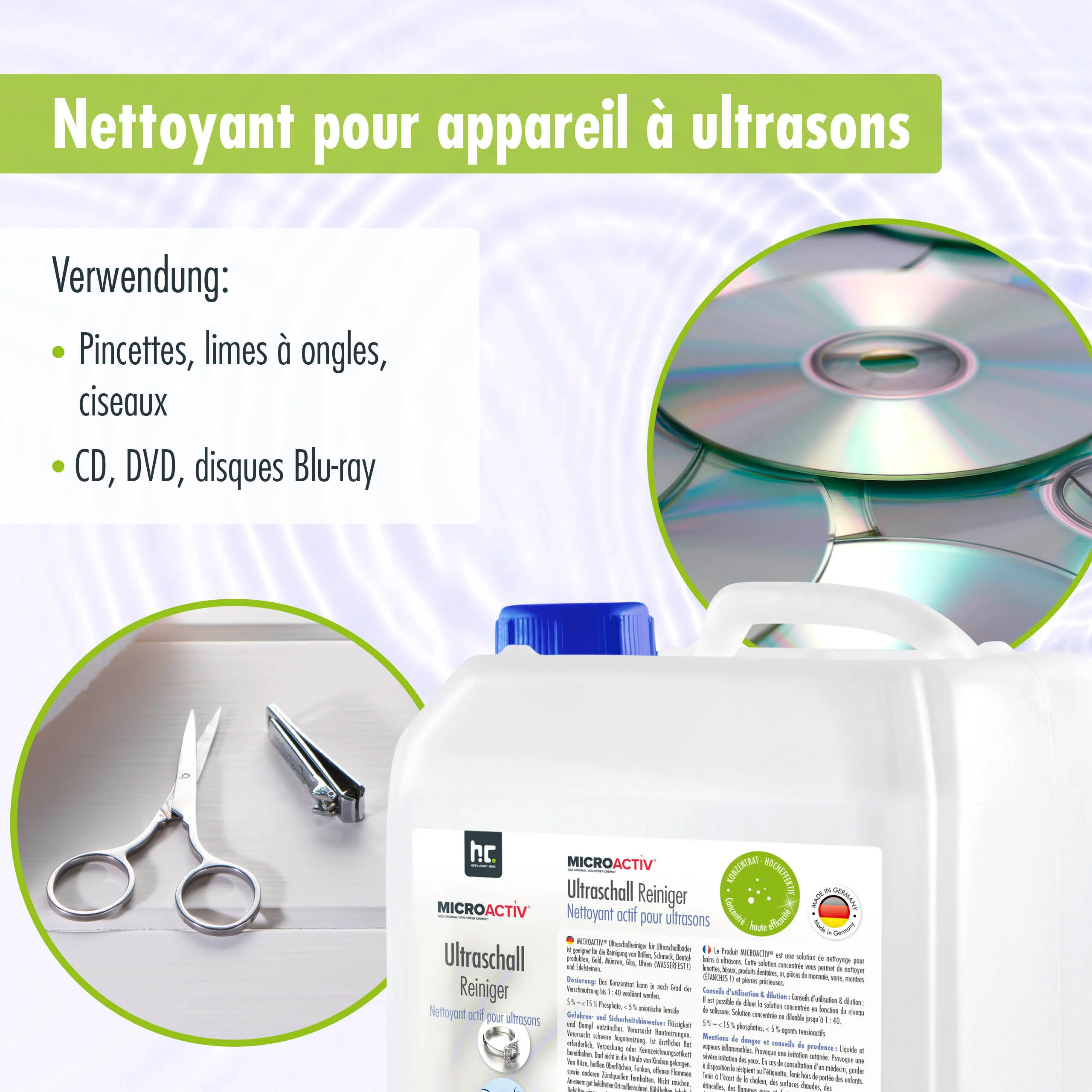 5 L Microactiv® Ultraschallreiniger Flüssig-Konzentrat für Ultraschallbad - Image 7