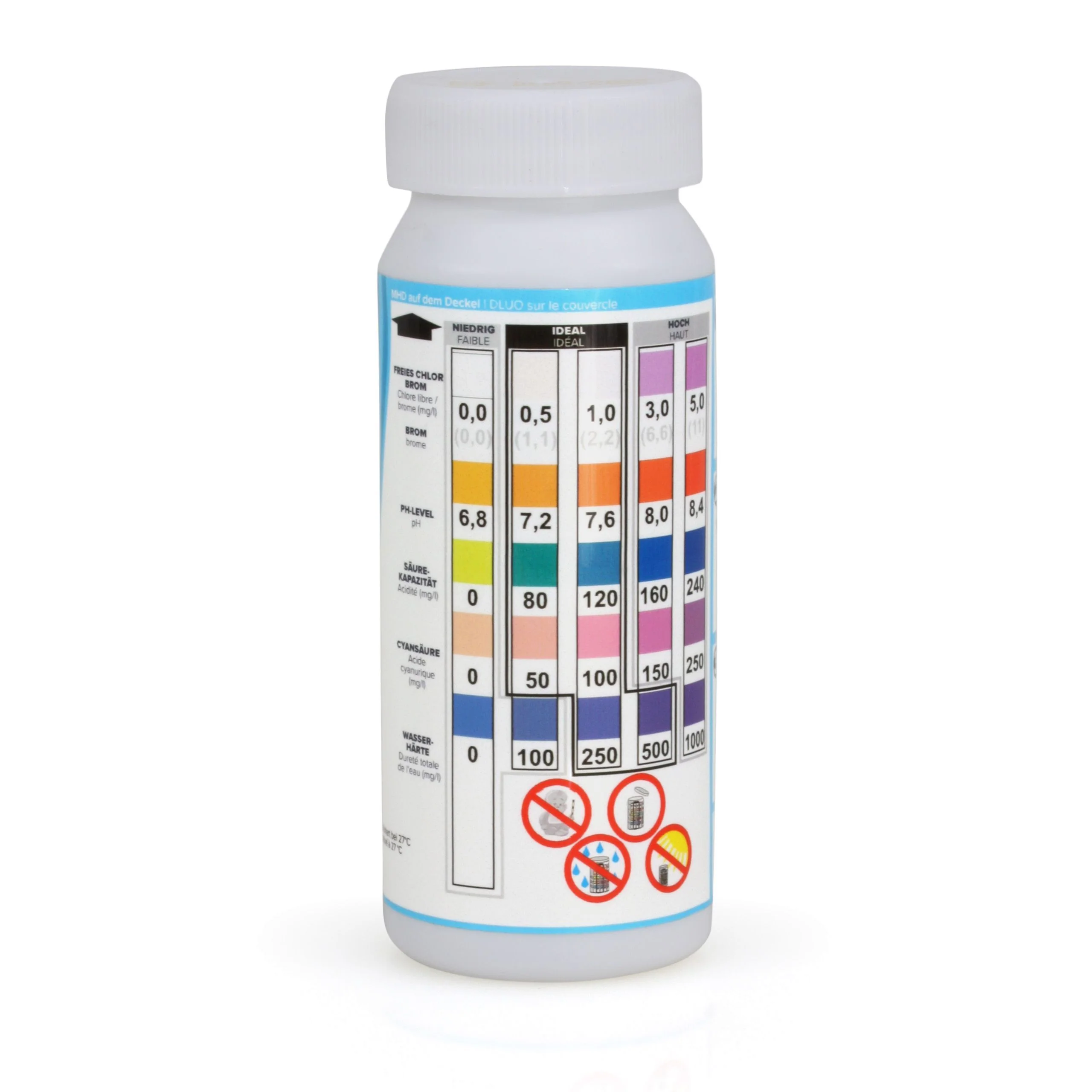 50 Stück BAYZID® 5 in 1 Pool Teststreifen - Image 2