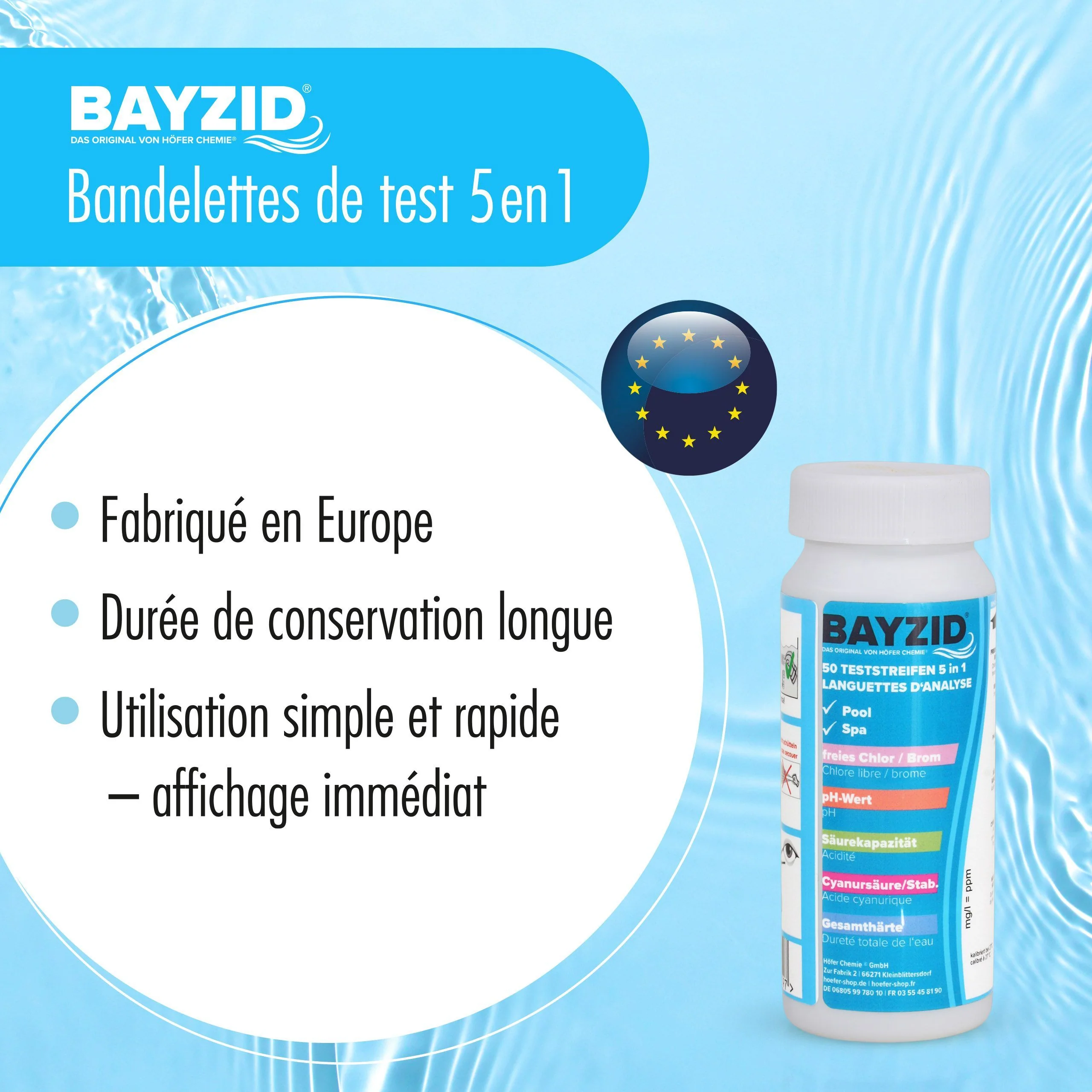 50 Stück BAYZID® 5 in 1 Pool Teststreifen - Image 6