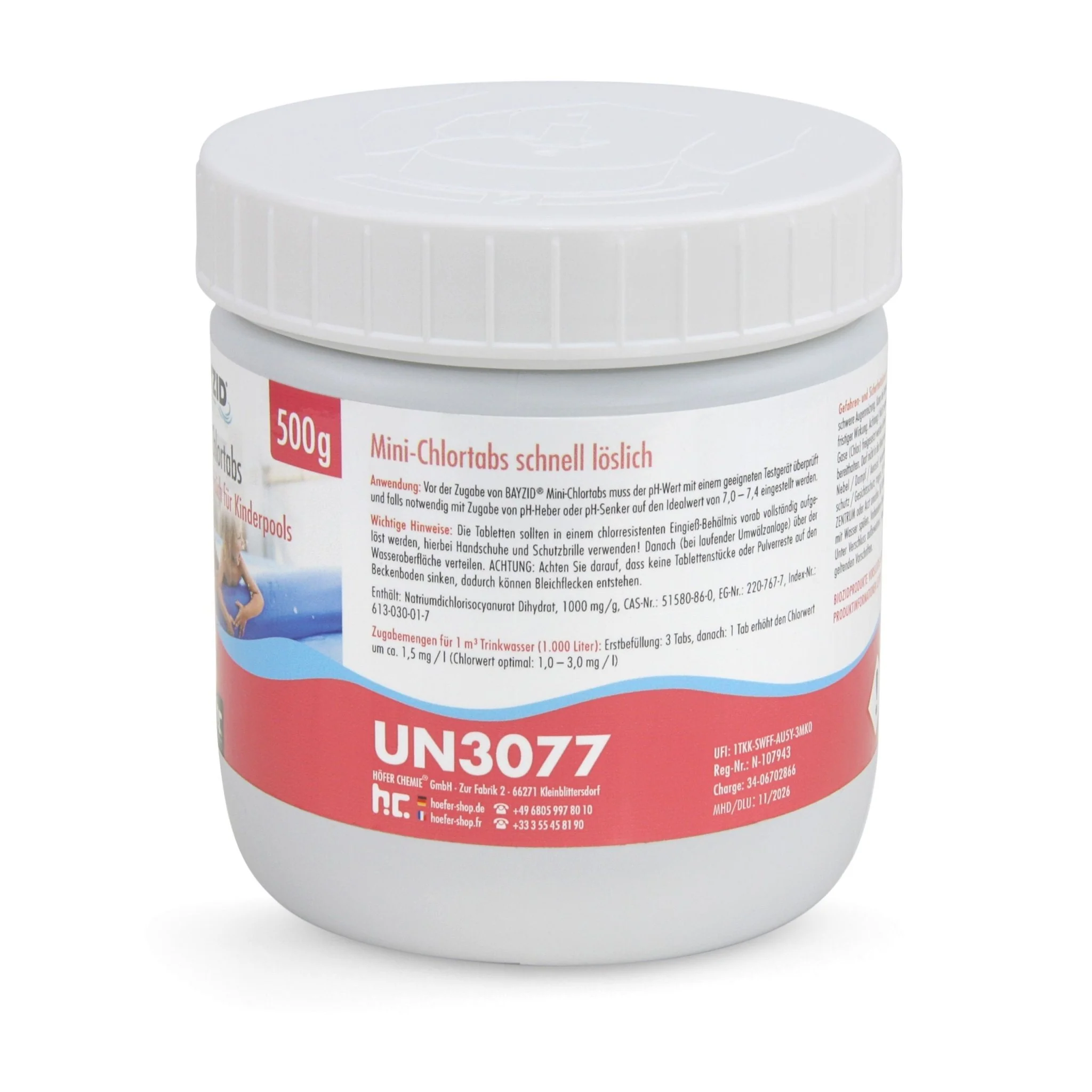 500 g BAYZID® Mini - Chlortabs 2,7 g für kleine Pools - Image 5