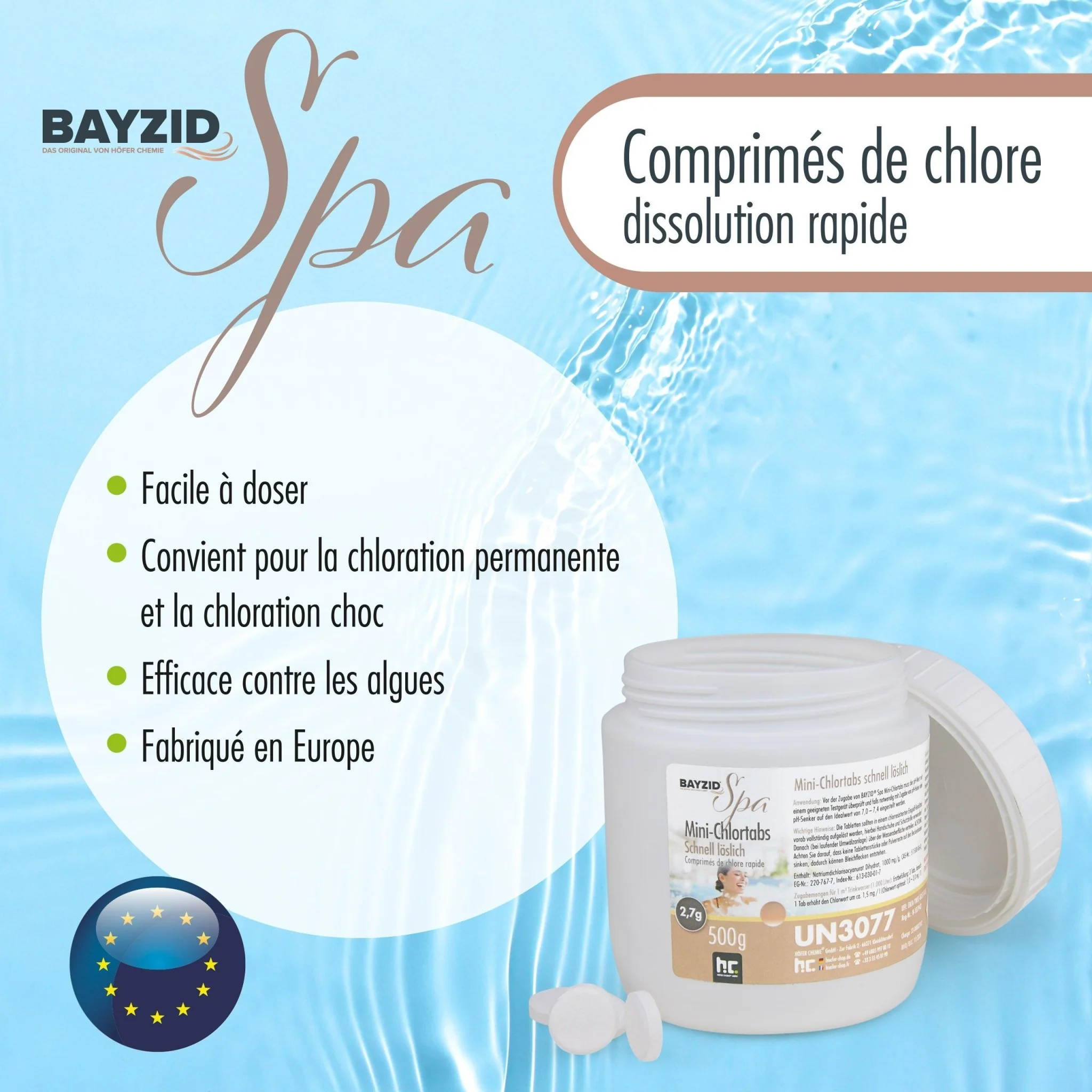 500 g BAYZID® SPA Mini - Chlortabs 2,7 g schnell löslich - Image 3