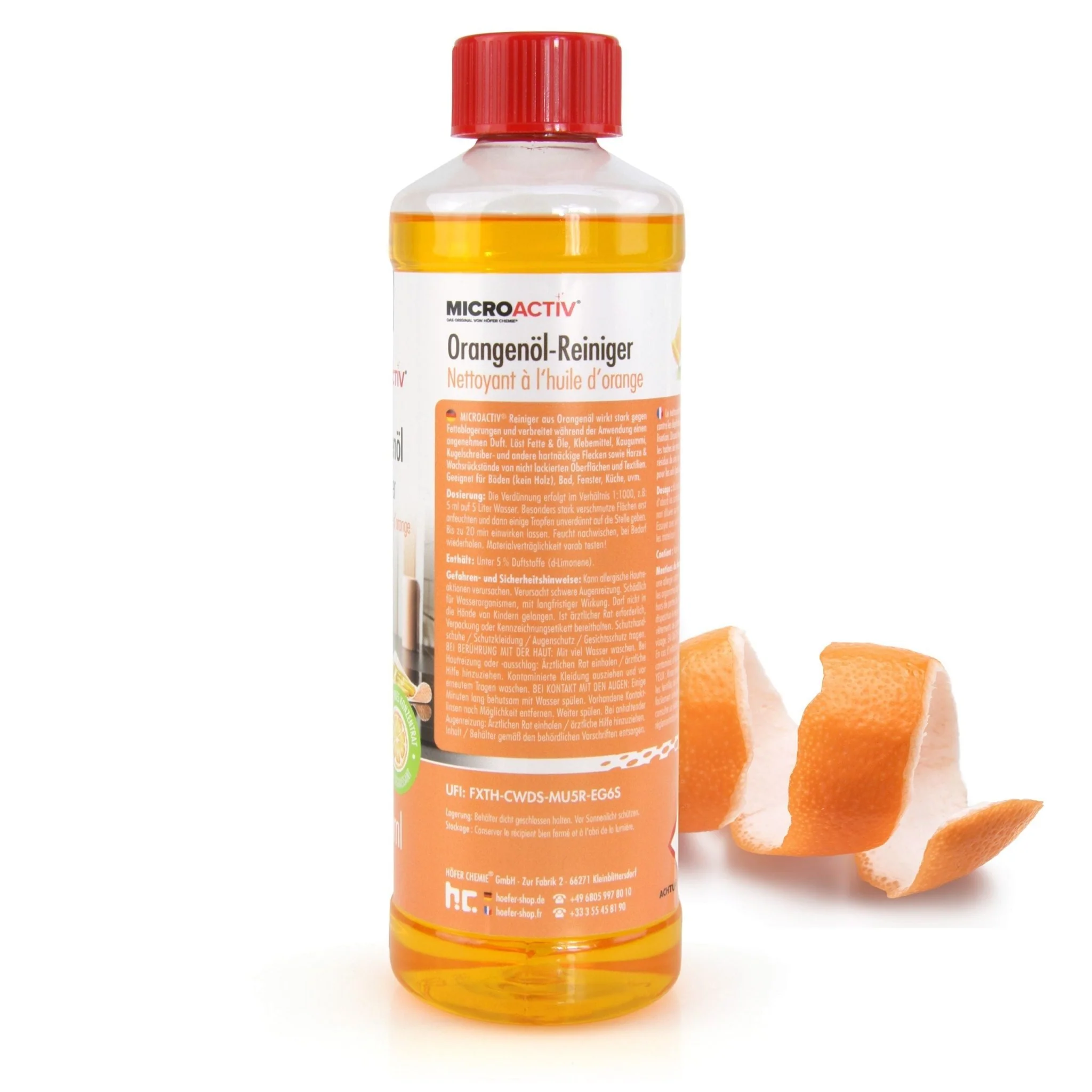 500 ml Microactiv® Orangenöl Reiniger Konzentrat in Flasche - Image 8