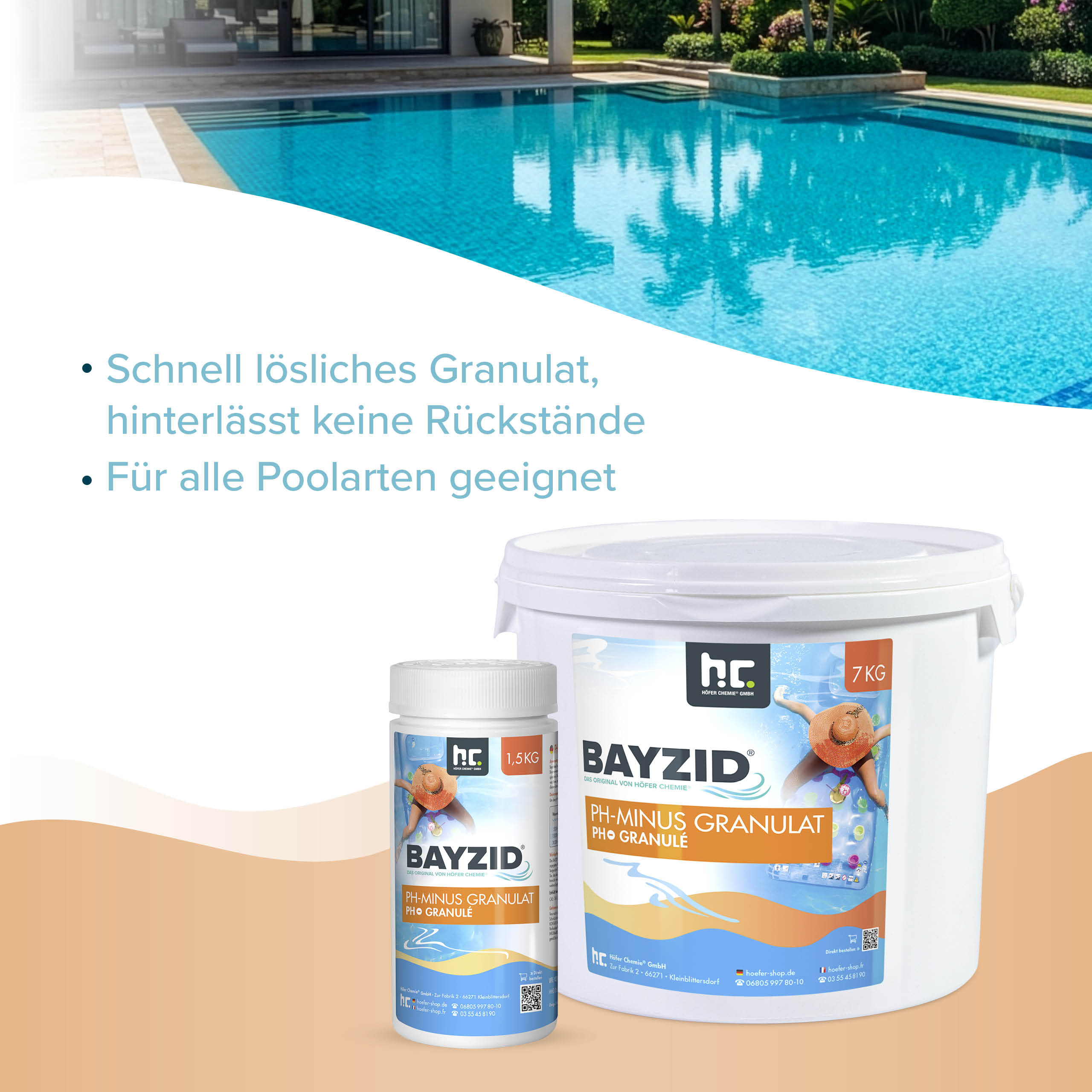 7 kg BAYZID® pH Minus Granulat für den Pool - Image 7