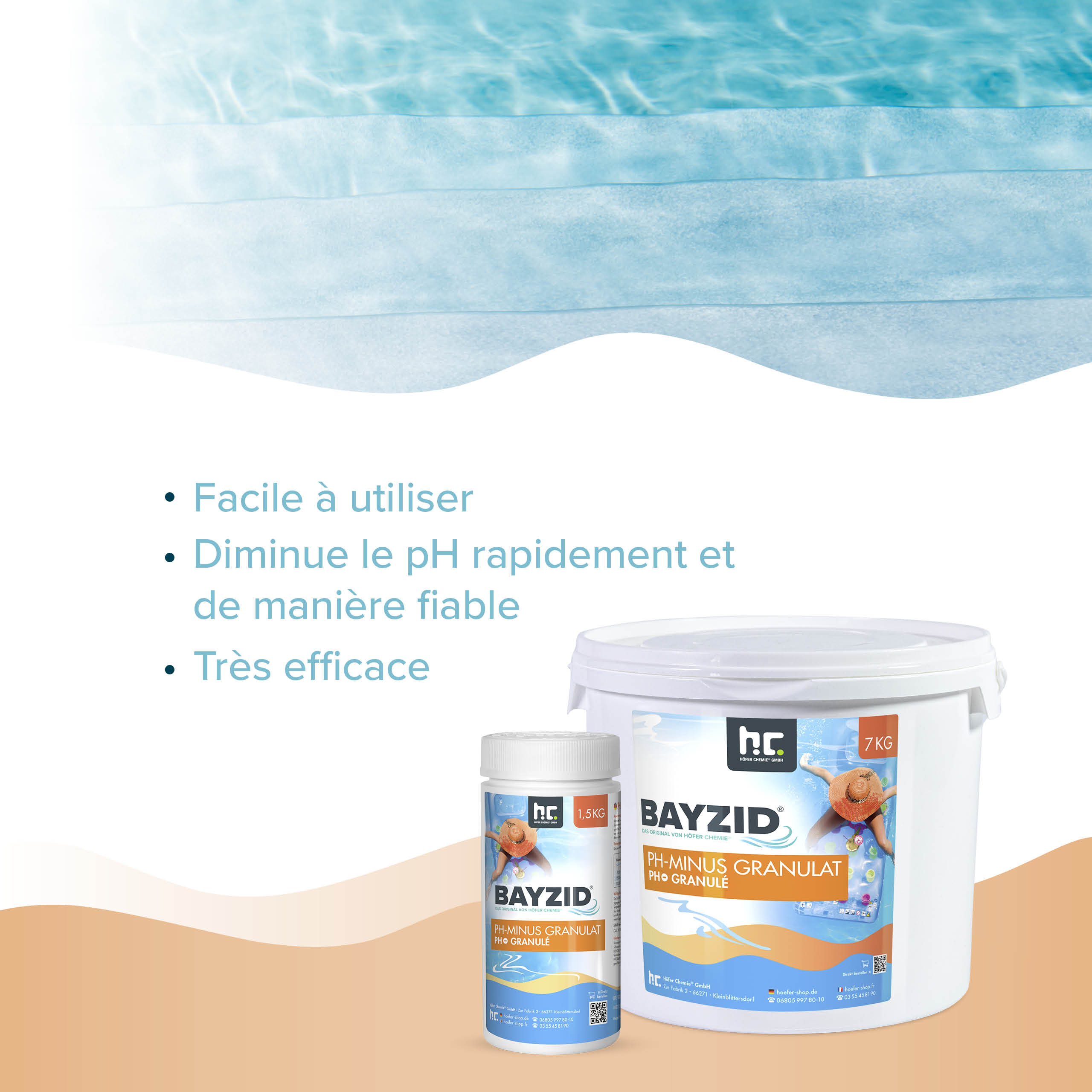 7 kg BAYZID® pH Minus Granulat für den Pool - Image 9