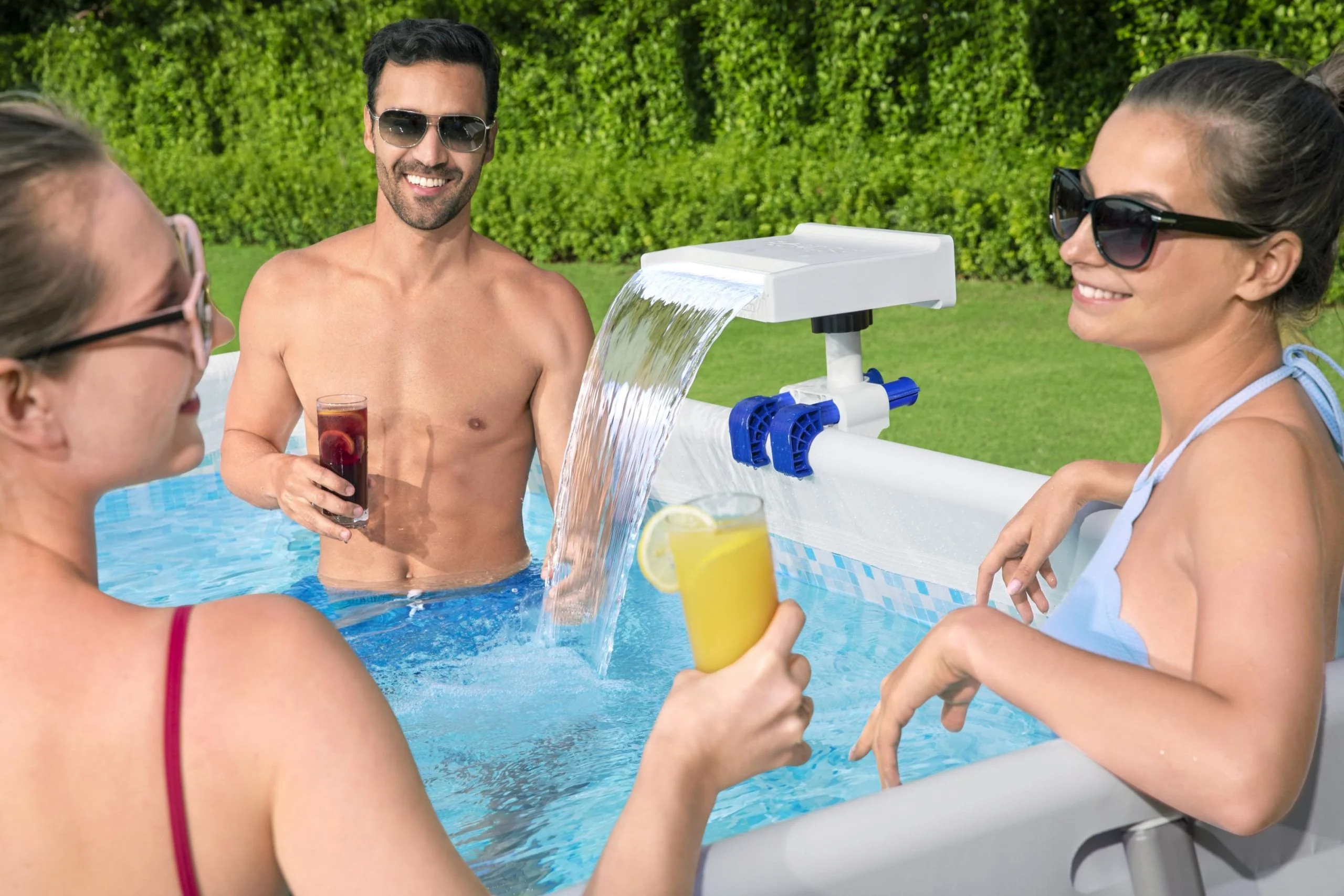 Flowclear™ Pool Wasserfall mit LED-Licht für Stahlrahmen Pools - Image 9