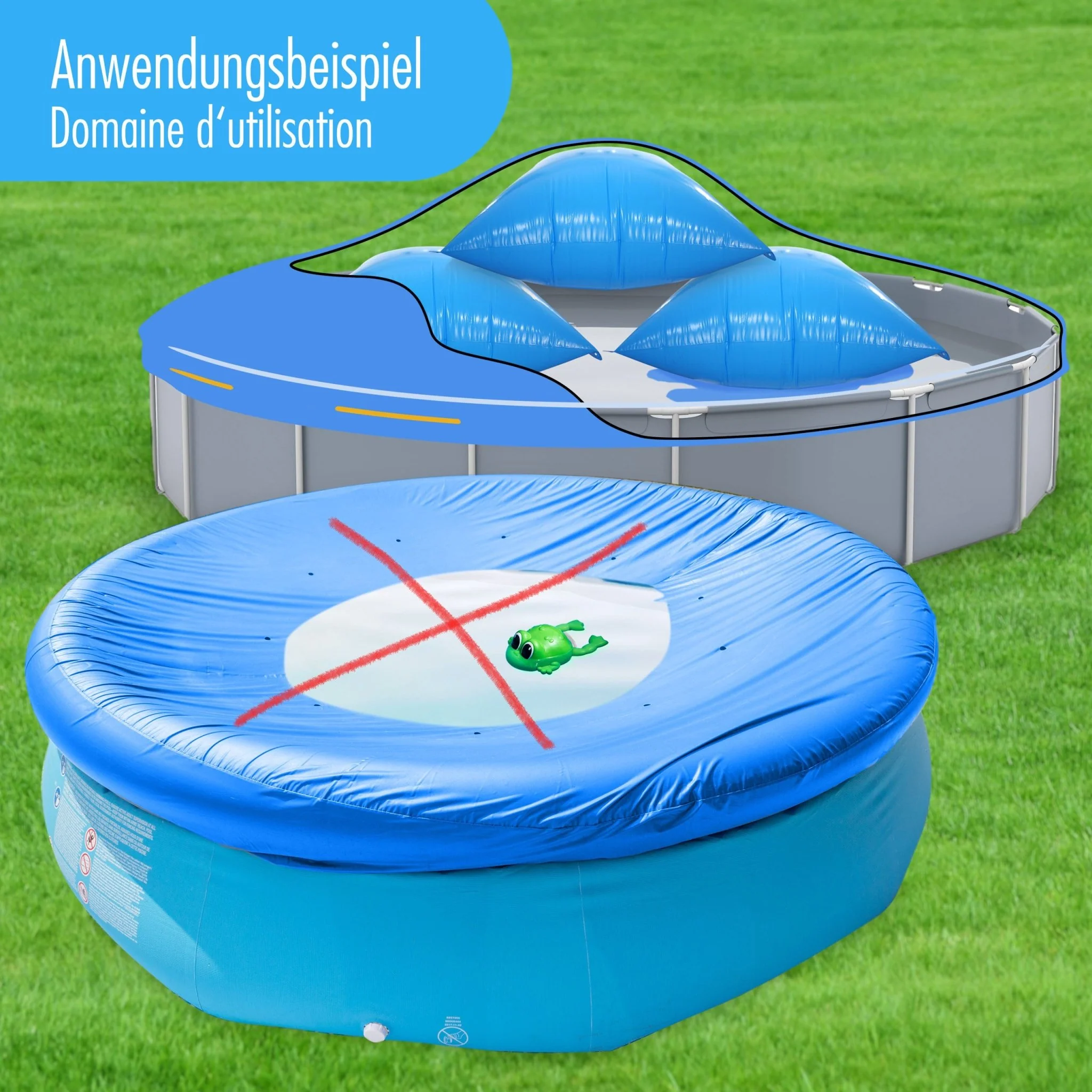 Poolabdeckung für achtförmige Pools 6,50 x 4,20 m - Image 5