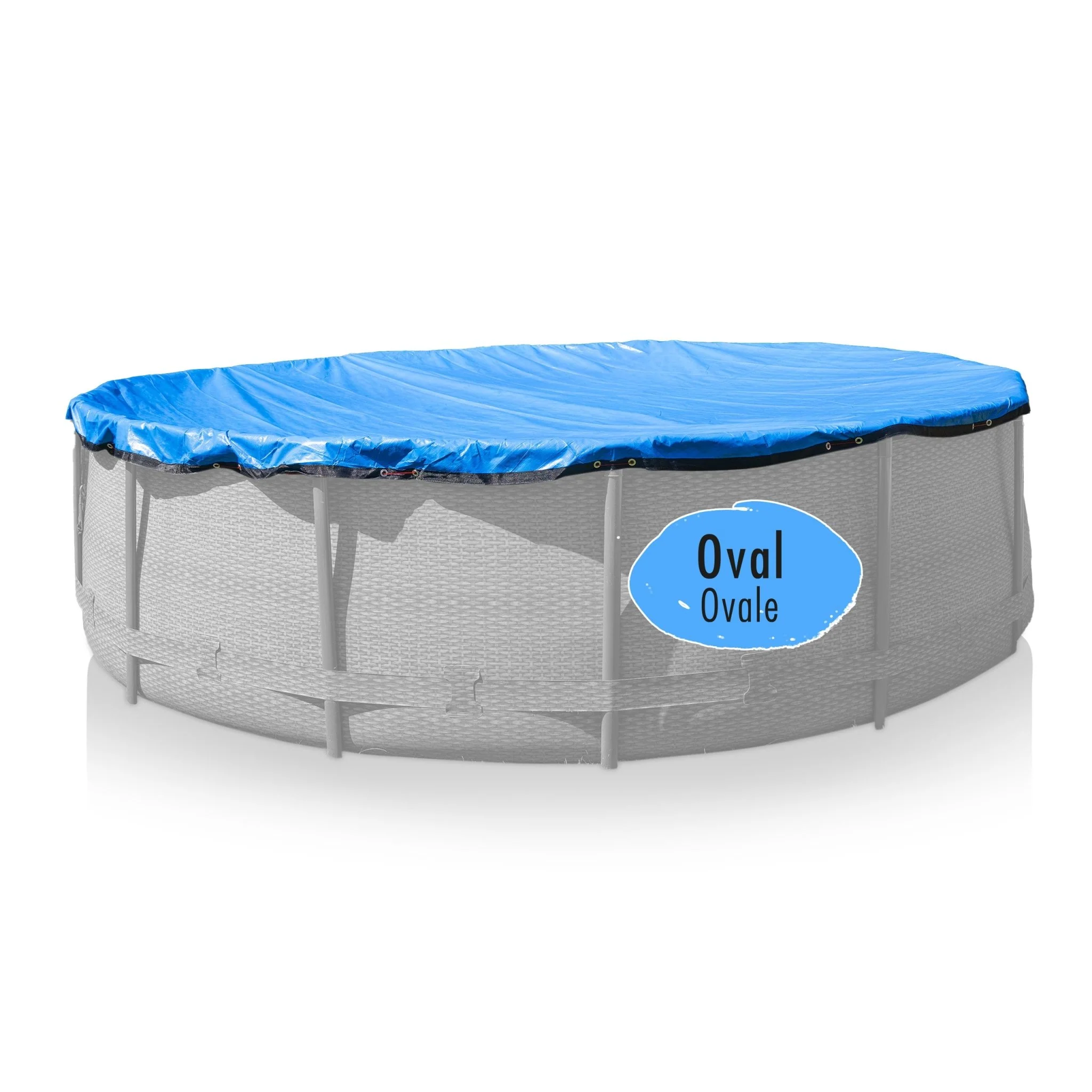 Poolabdeckung für ovale Pools 7,40 x 3,50 m