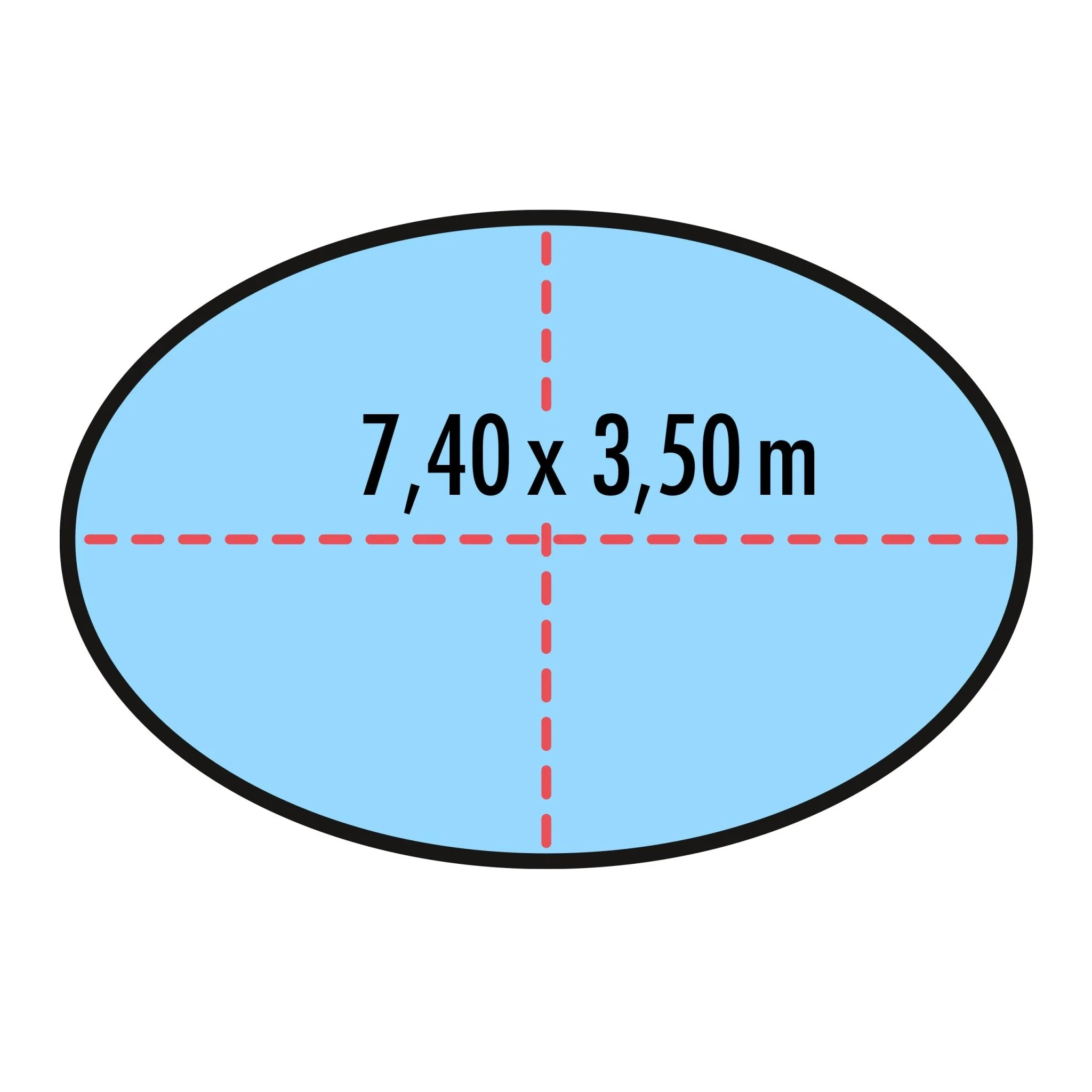 Poolabdeckung für ovale Pools 7,40 x 3,50 m - Image 2