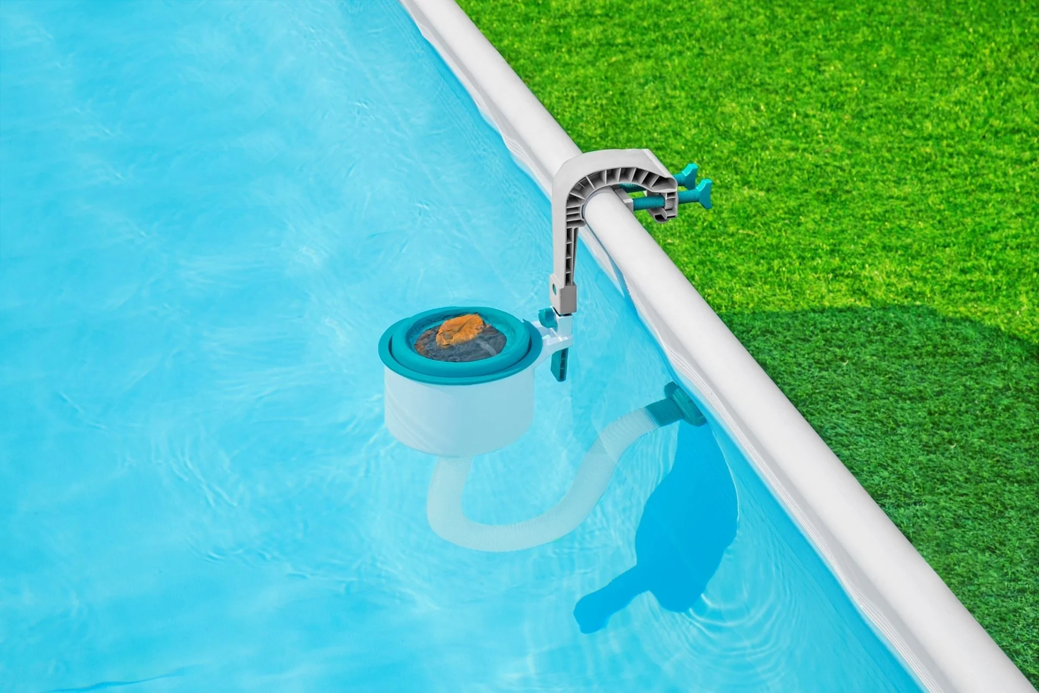 Pool Skimmer zum Einhängen an den Beckenrand (türkis) - Image 4