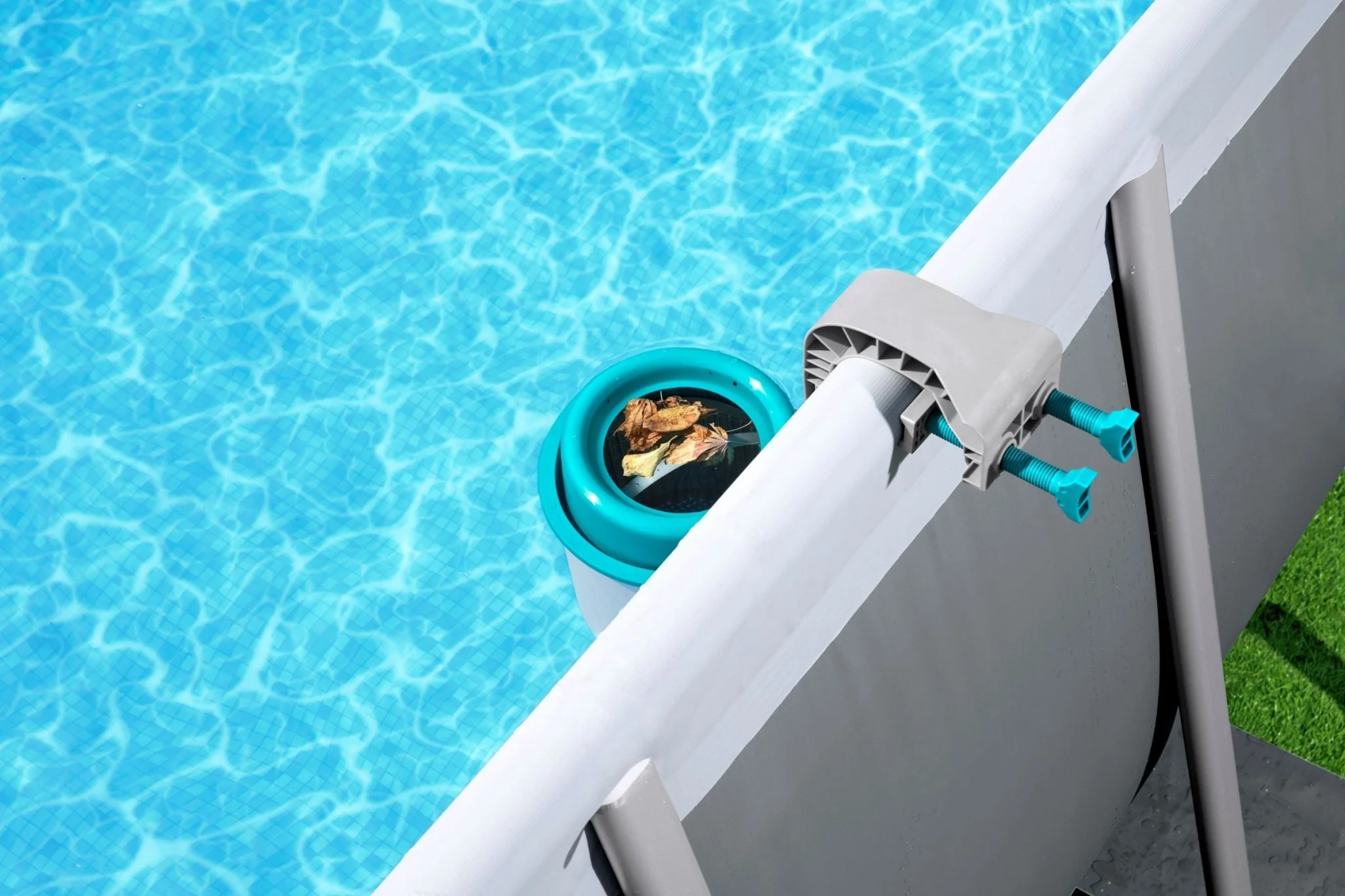 Pool Skimmer zum Einhängen an den Beckenrand (türkis) - Image 5