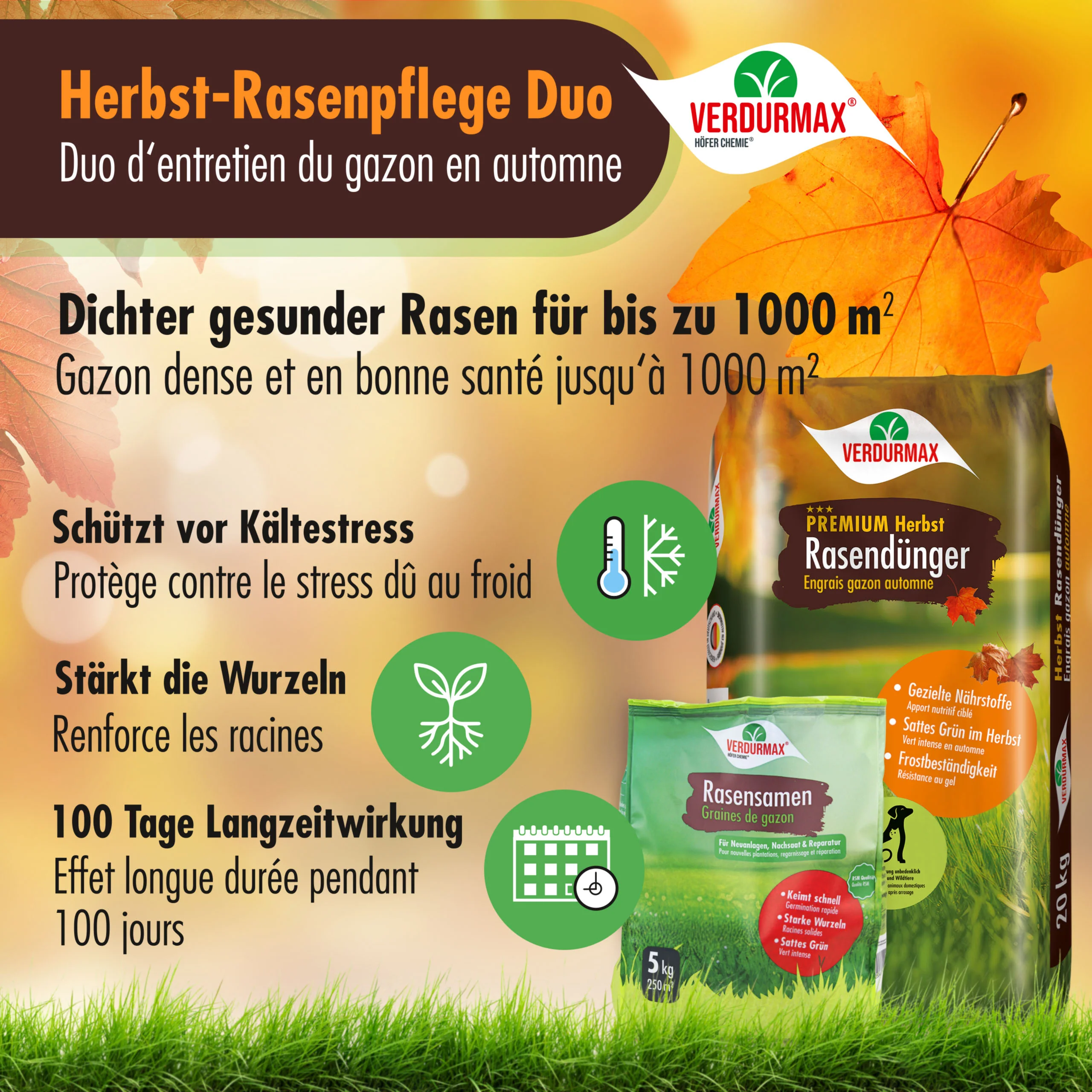 VERDURMAX® Herbst-Rasenpflege Duo 1000 m² - Image 4
