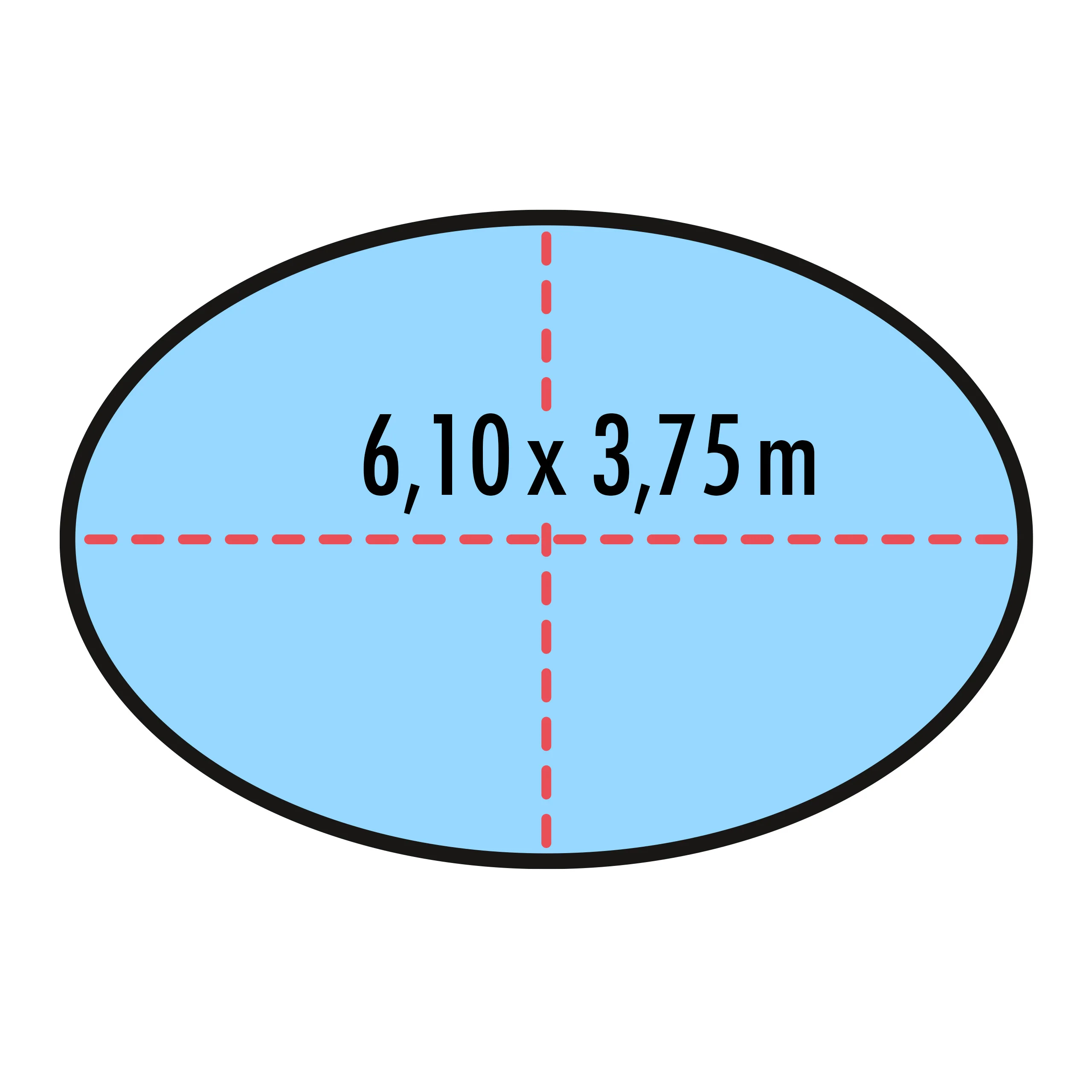 Poolabdeckung für ovale Pools 6,10 x 3,75 m - Image 2